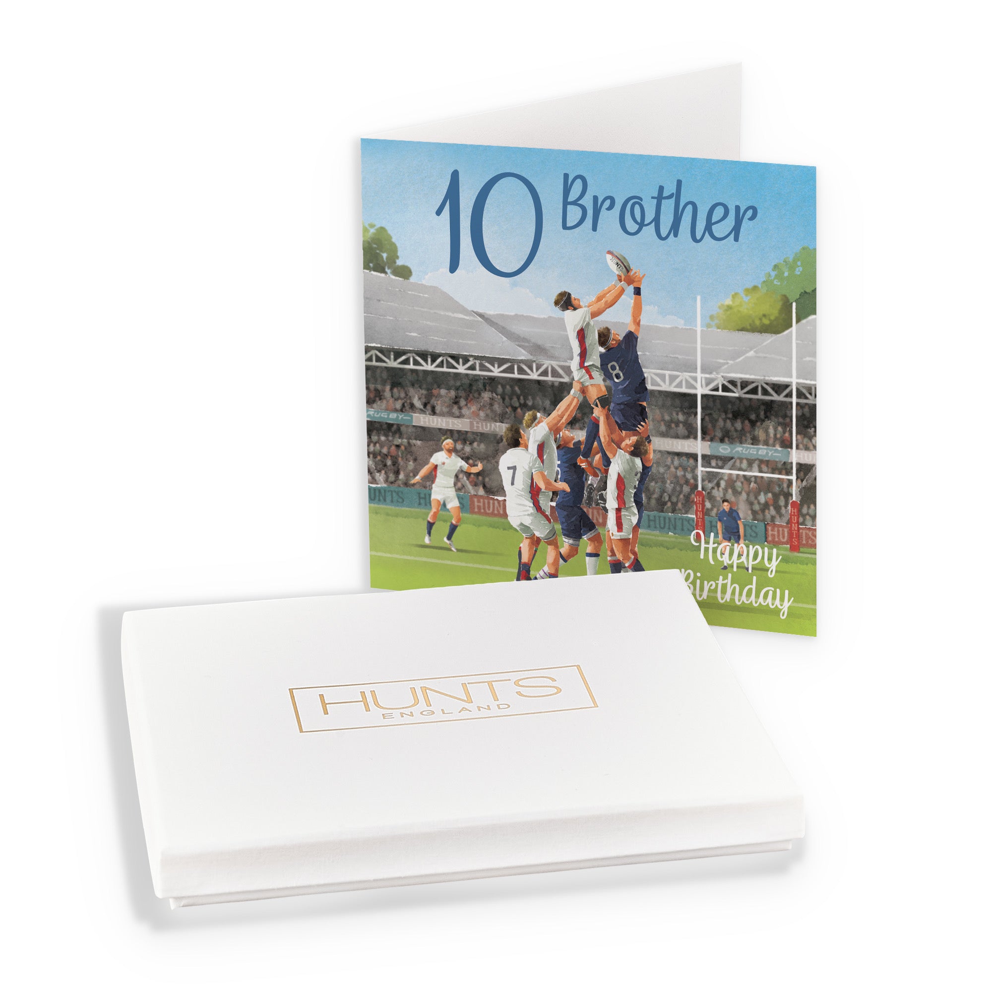 Boxed 10th Brother Rugby Birthday Card Milo's Gallery - Default Title (B0D5YT1W33)