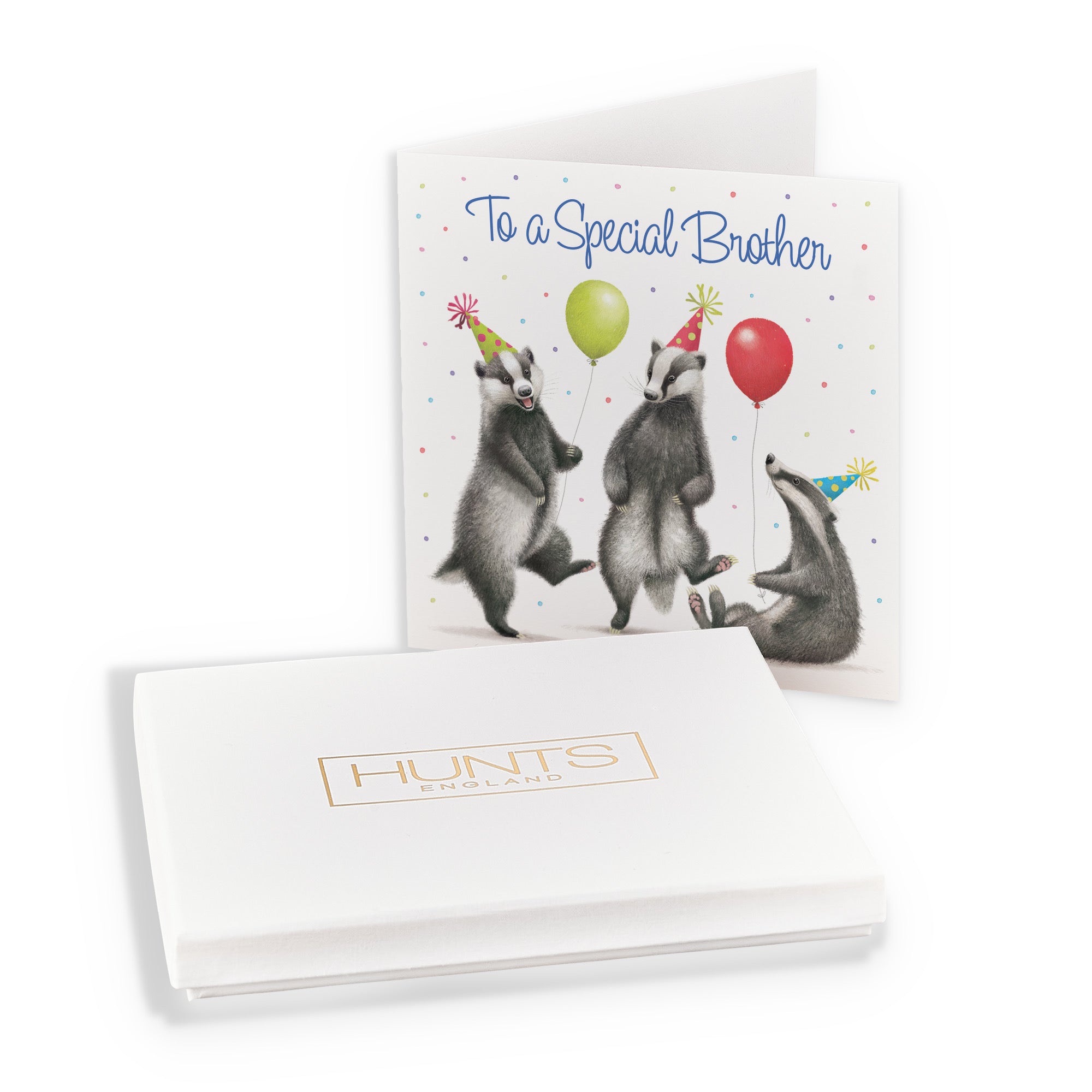 Boxed Brother Badgers Birthday Card Milo's Gallery - Default Title (B0D5YT2JHS)