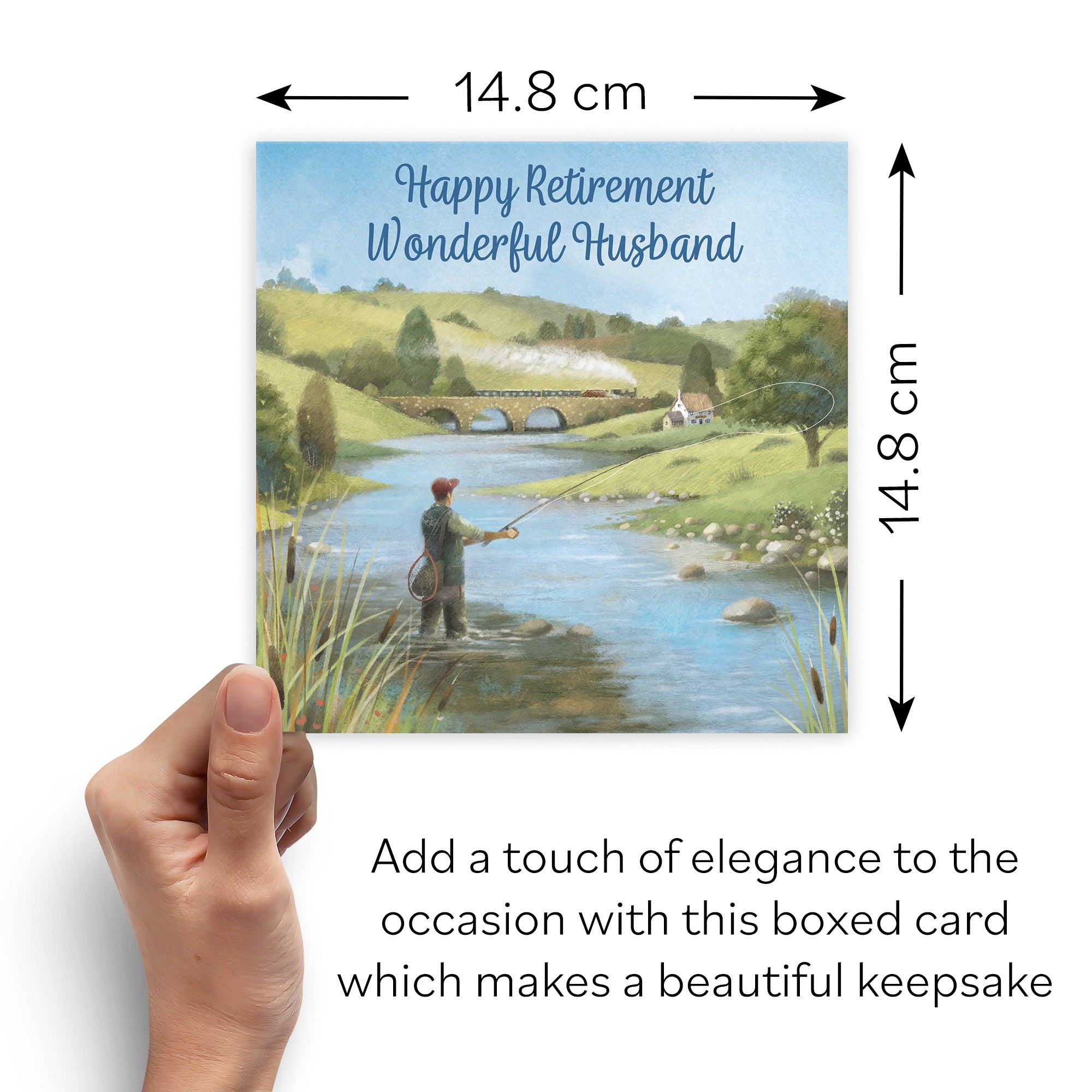 Boxed Fly Fishing Husband Retirement Card Milo's Gallery - Default Title (B0D5YT57Q5)