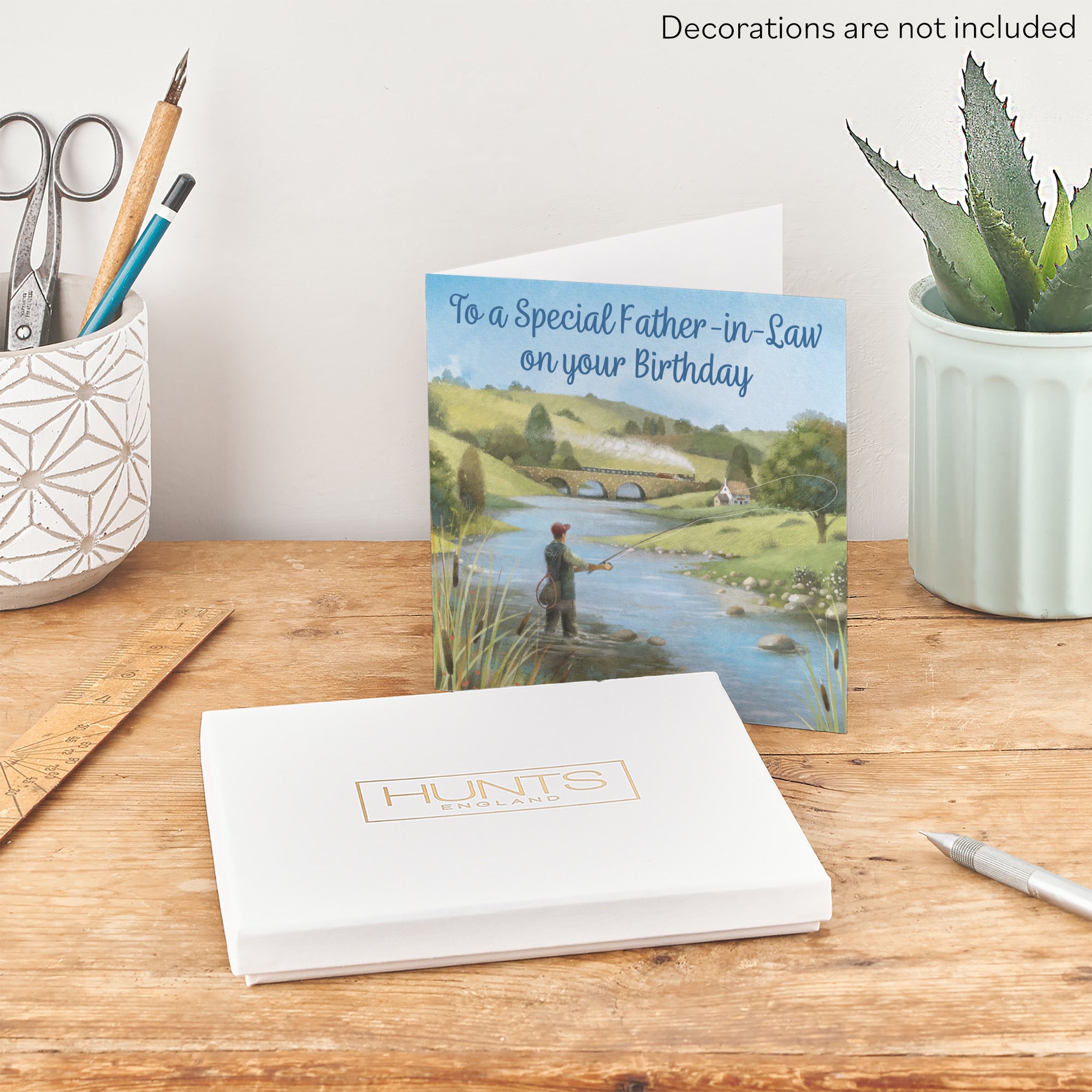 Boxed Father In Law Fly Fishing Birthday Card Milo's Gallery - Default Title (B0D5YTYNXD)