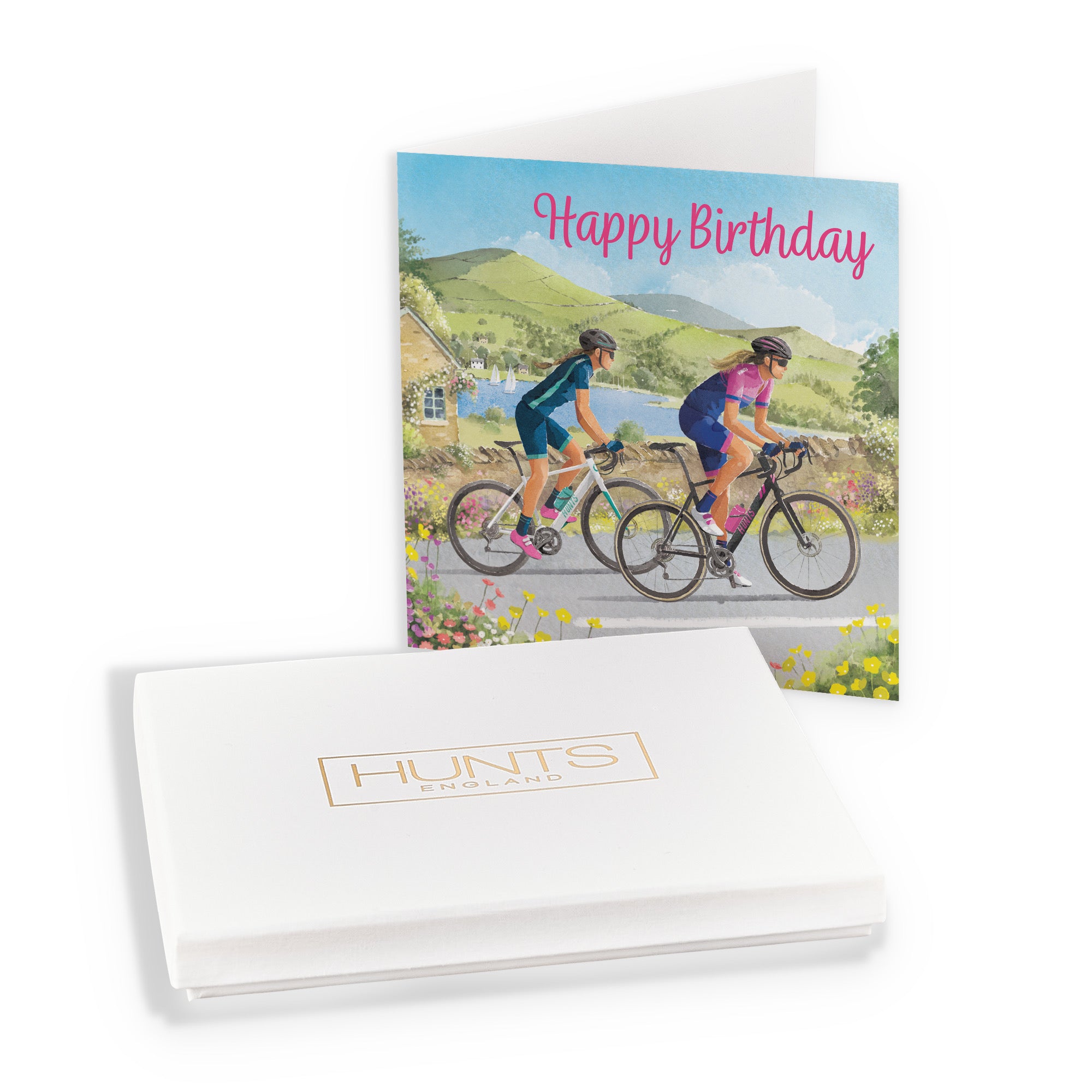 Boxed Cycling Female Birthday Card Milo's Gallery - Default Title (B0D5YTZNT1)