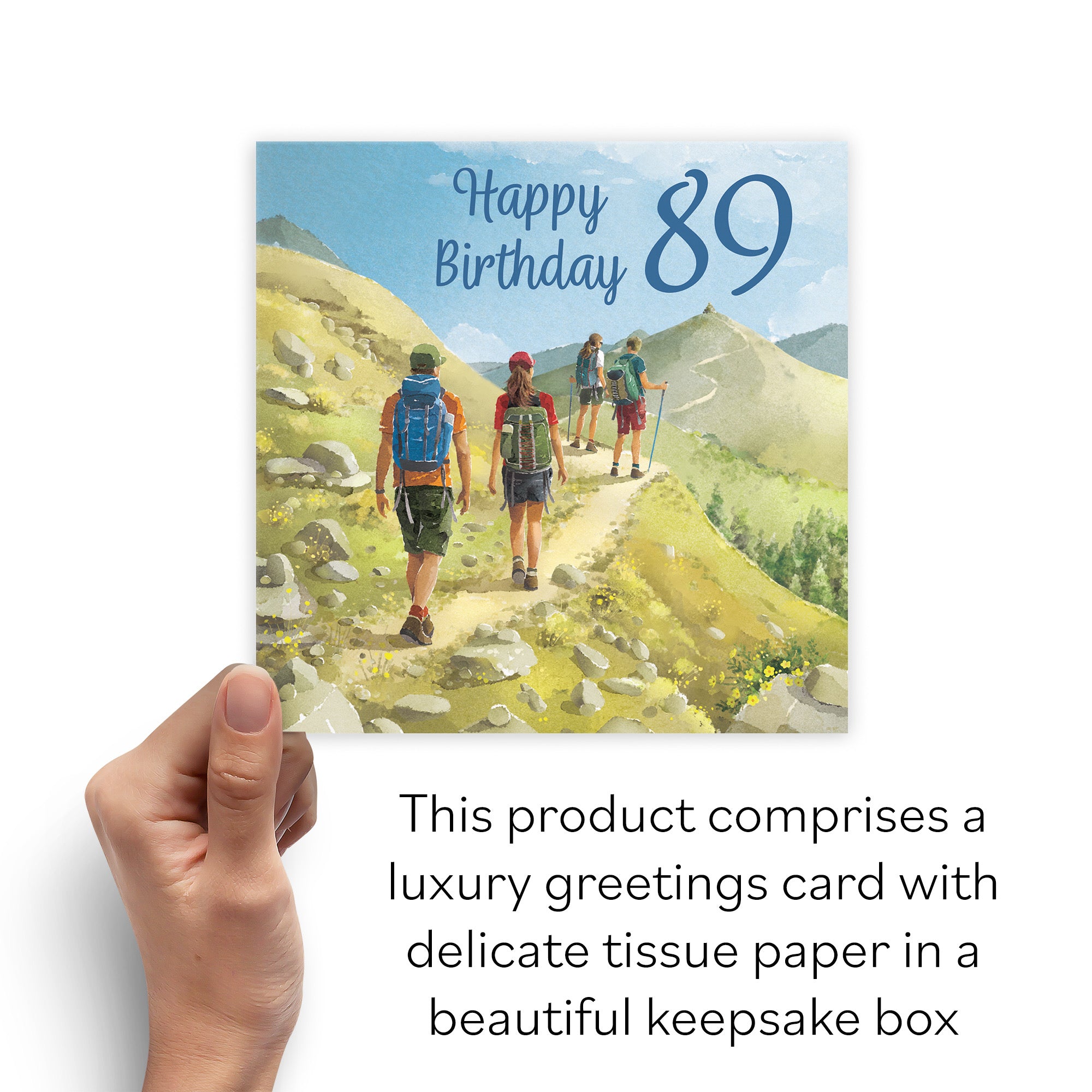 Boxed Walking 89th Birthday Card Milo's Gallery - Default Title (B0D5YV4KTY)