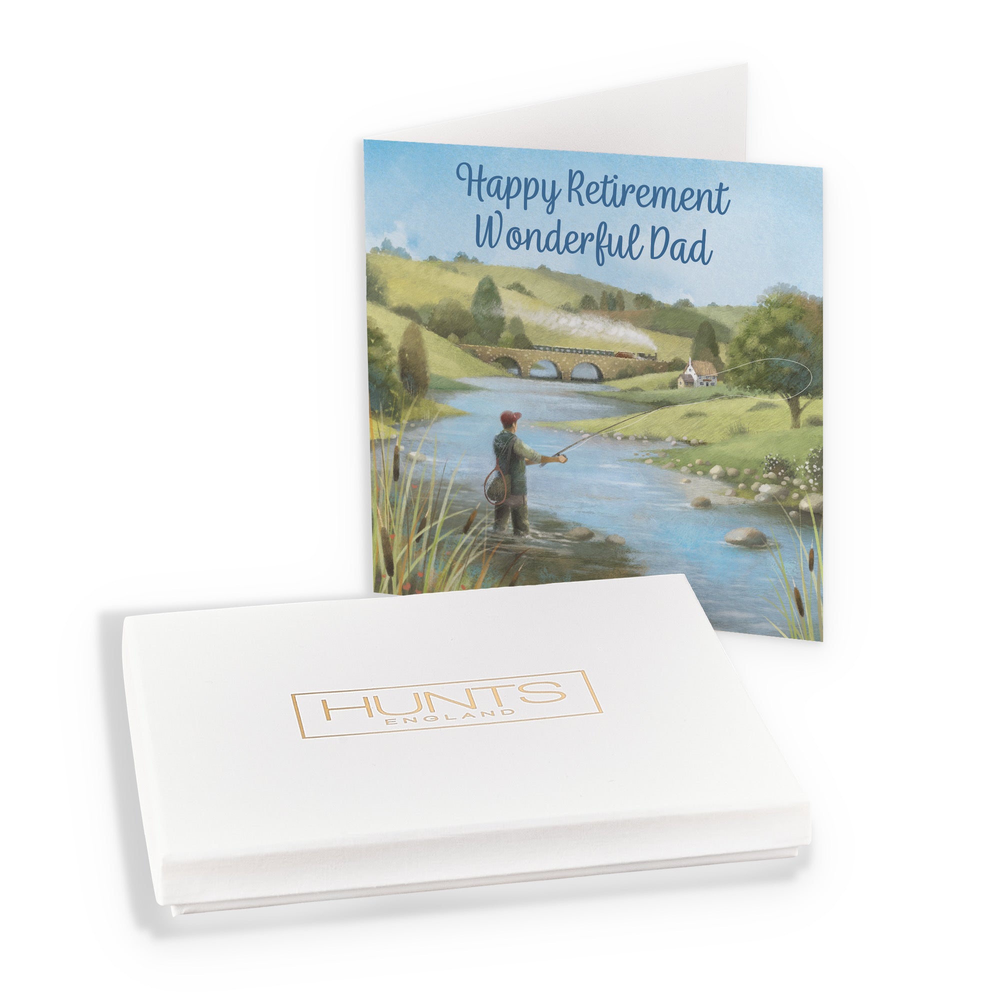 Boxed Fly Fishing Dad Retirement Card Milo's Gallery - Default Title (B0D5YV55RP)