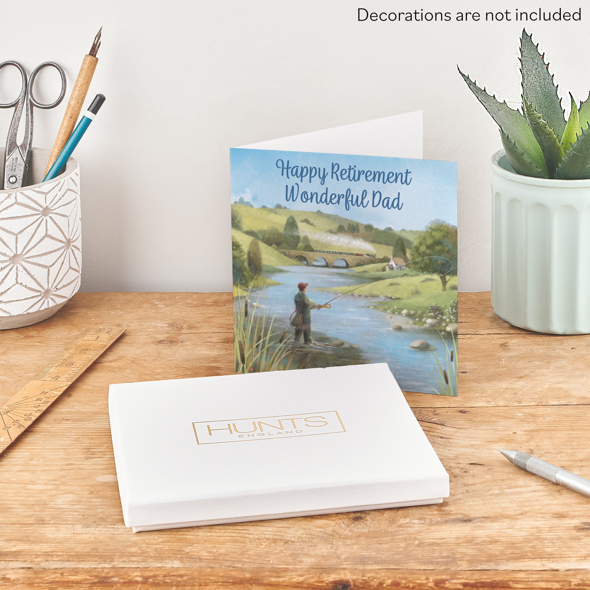 Boxed Fly Fishing Dad Retirement Card Milo's Gallery - Default Title (B0D5YV55RP)