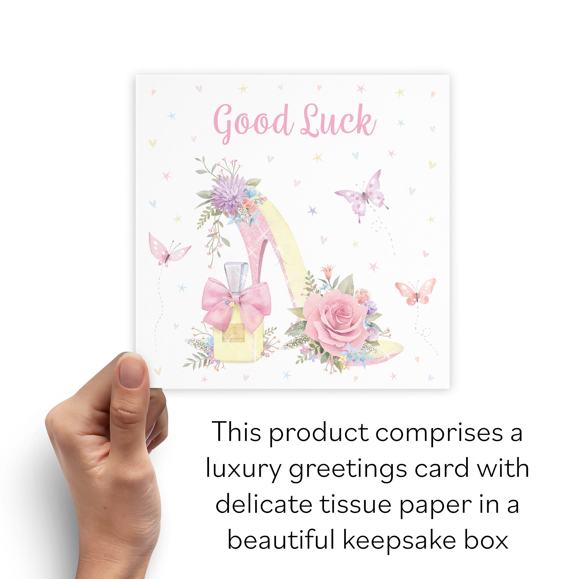 Boxed High Heel And Perfume Good Luck Card Milo's Gallery - Default Title (B0D5YVLKXV)