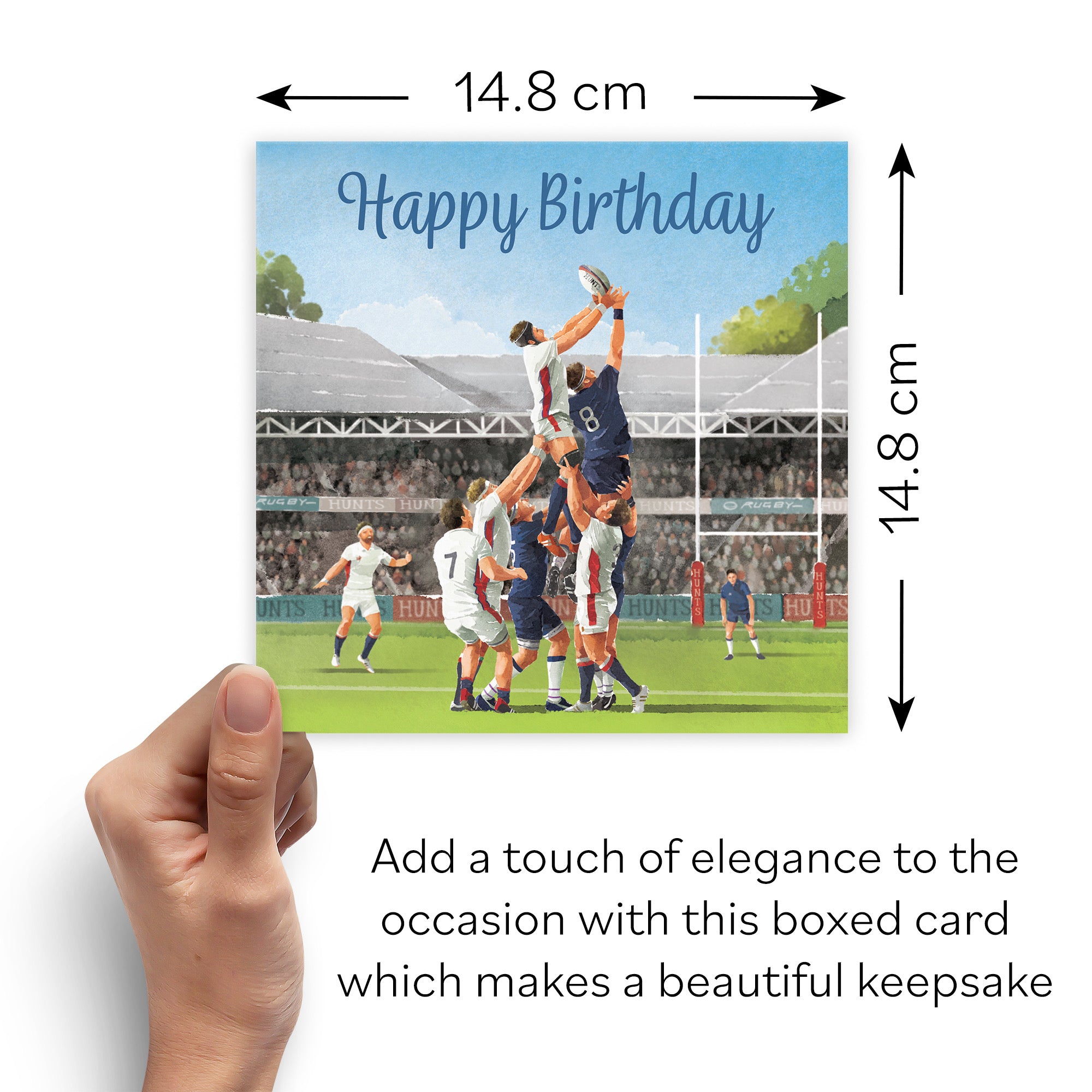 Boxed Rugby Birthday Card Milo's Gallery - Default Title (B0D5YVMPGQ)