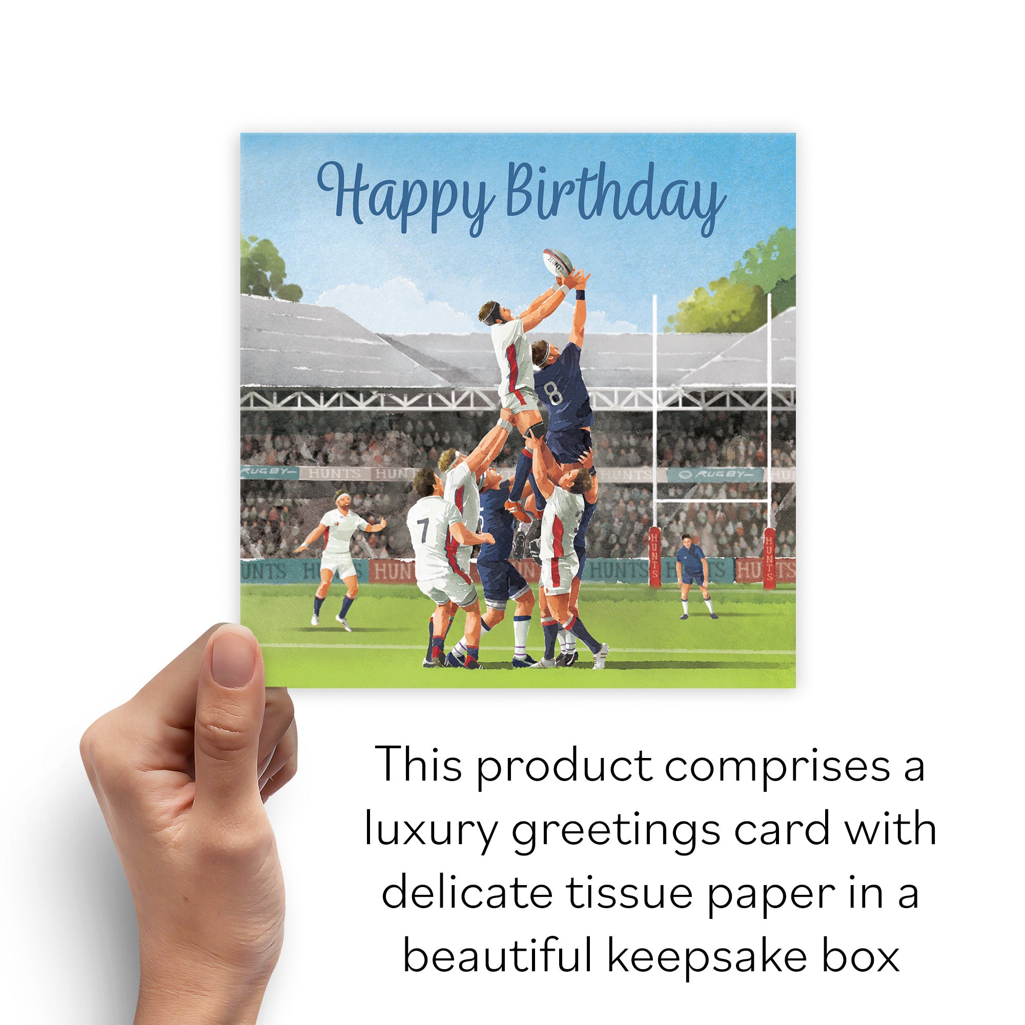 Boxed Rugby Birthday Card Milo's Gallery - Default Title (B0D5YVMPGQ)