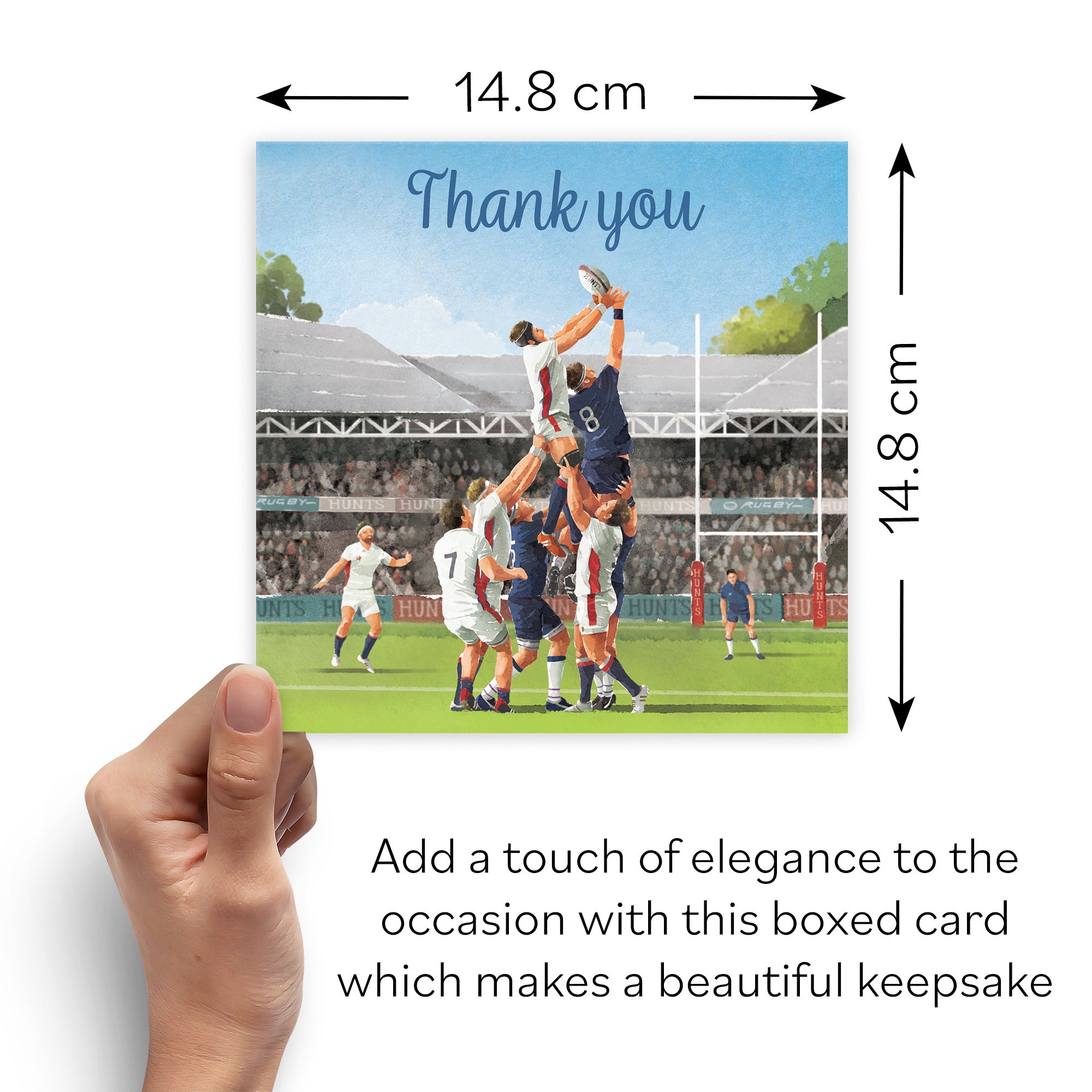 Boxed Rugby Thank You Card Milo's Gallery - Default Title (B0D5YVQ296)