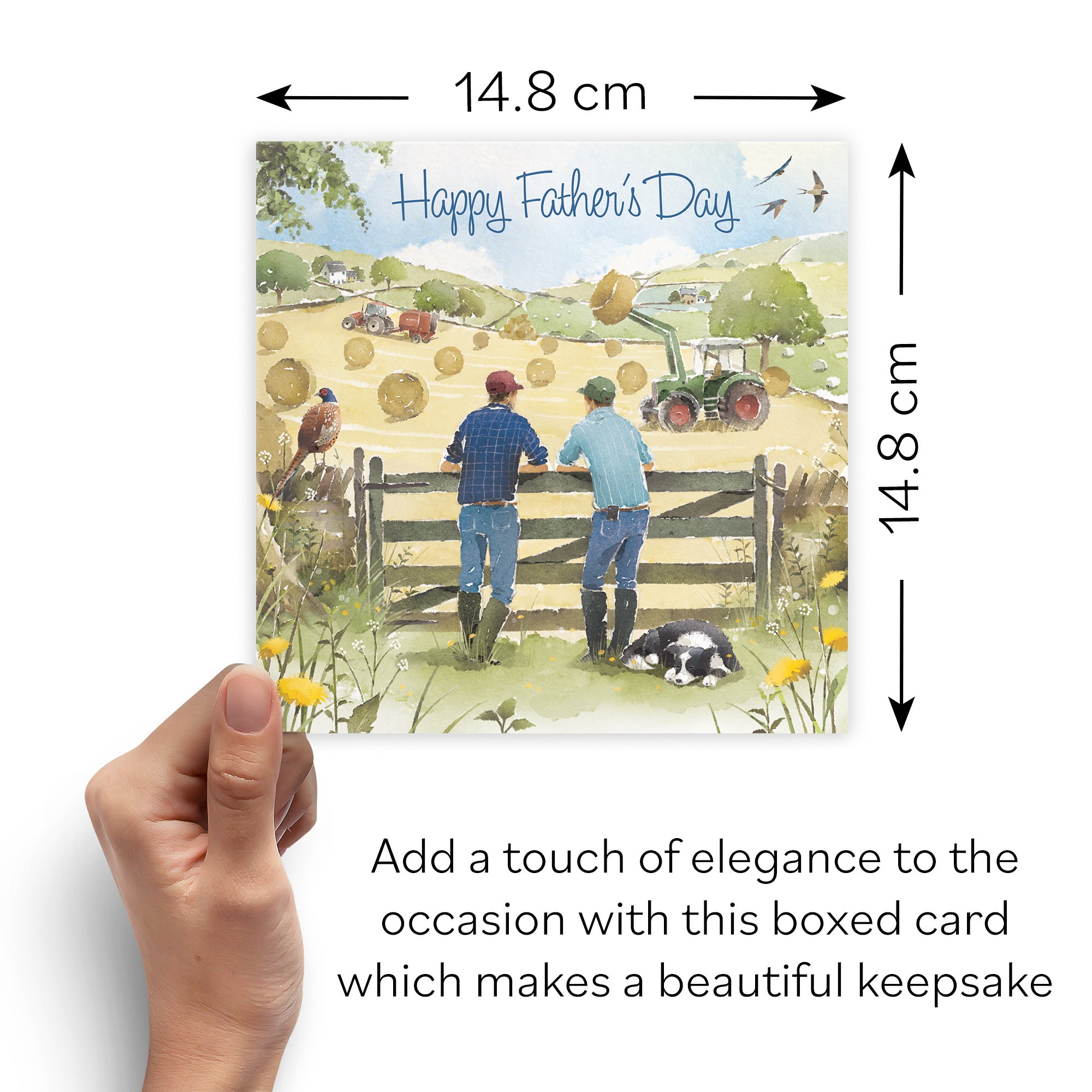 Boxed Father's Day Haymaking Card Milo's Gallery - Default Title (B0D5YVXJ16)