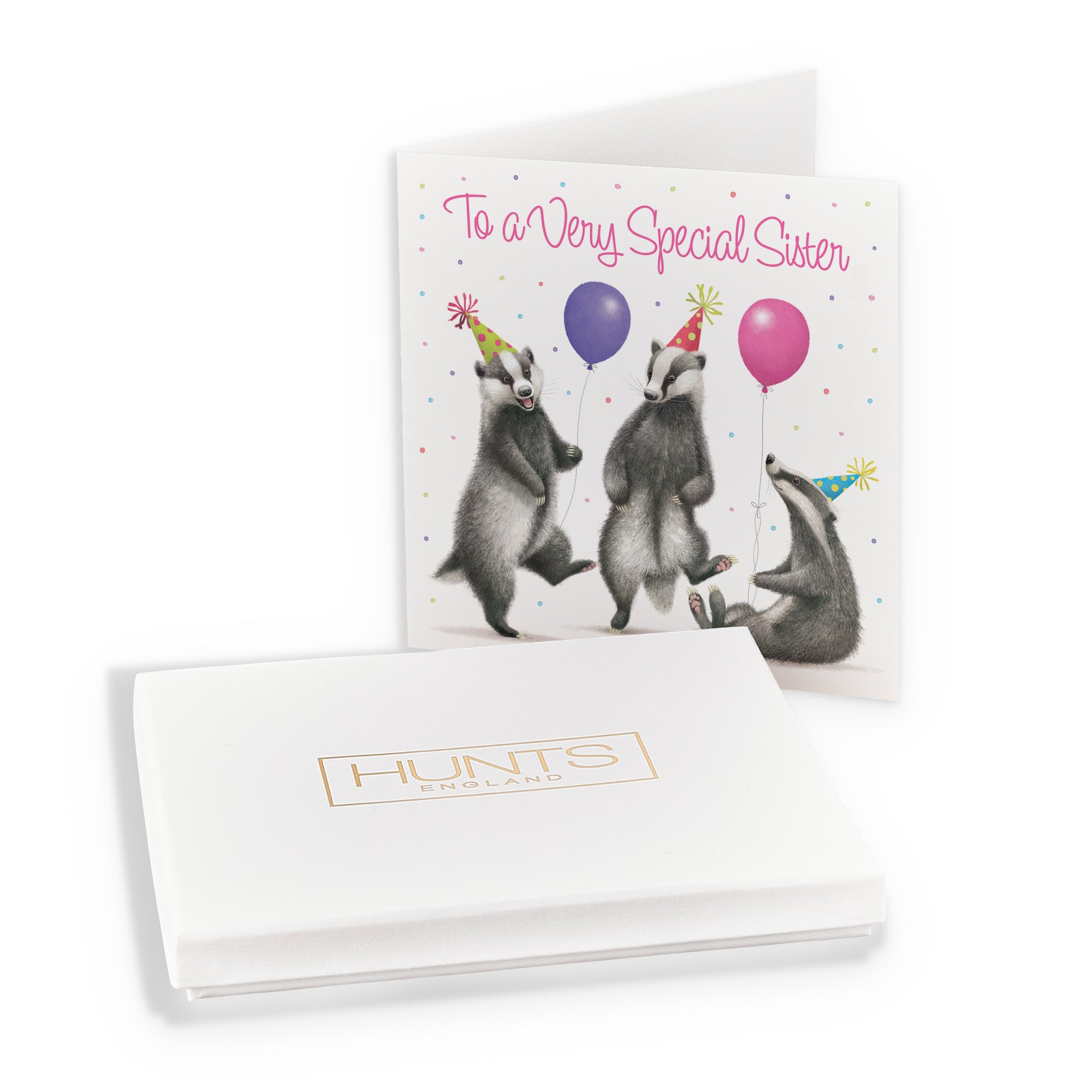 Boxed Sister Badgers Birthday Card Milo's Gallery - Default Title (B0D5YW138Y)