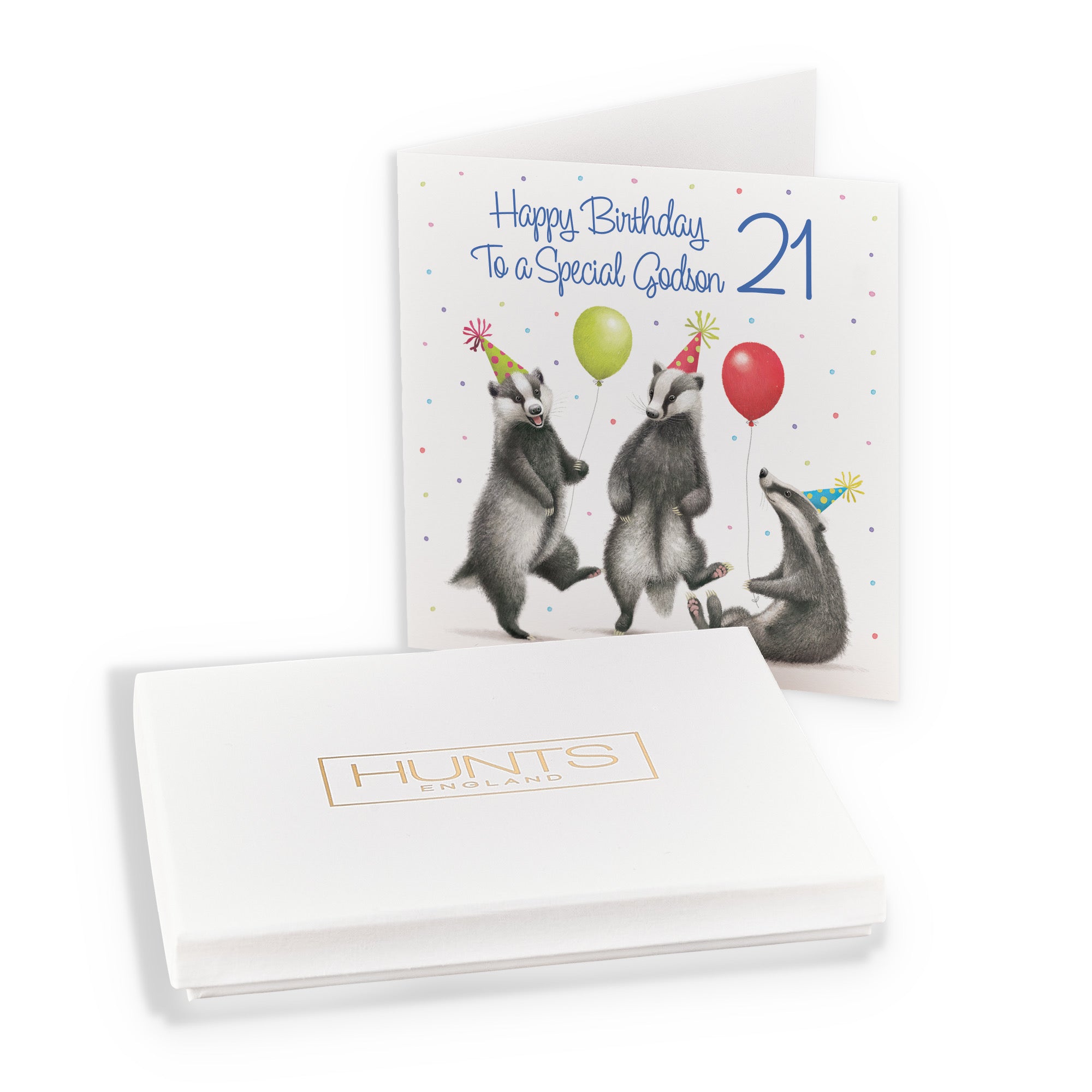 Boxed 21st Godson Badgers Birthday Card Milo's Gallery - Default Title (B0D5YW5WR7)