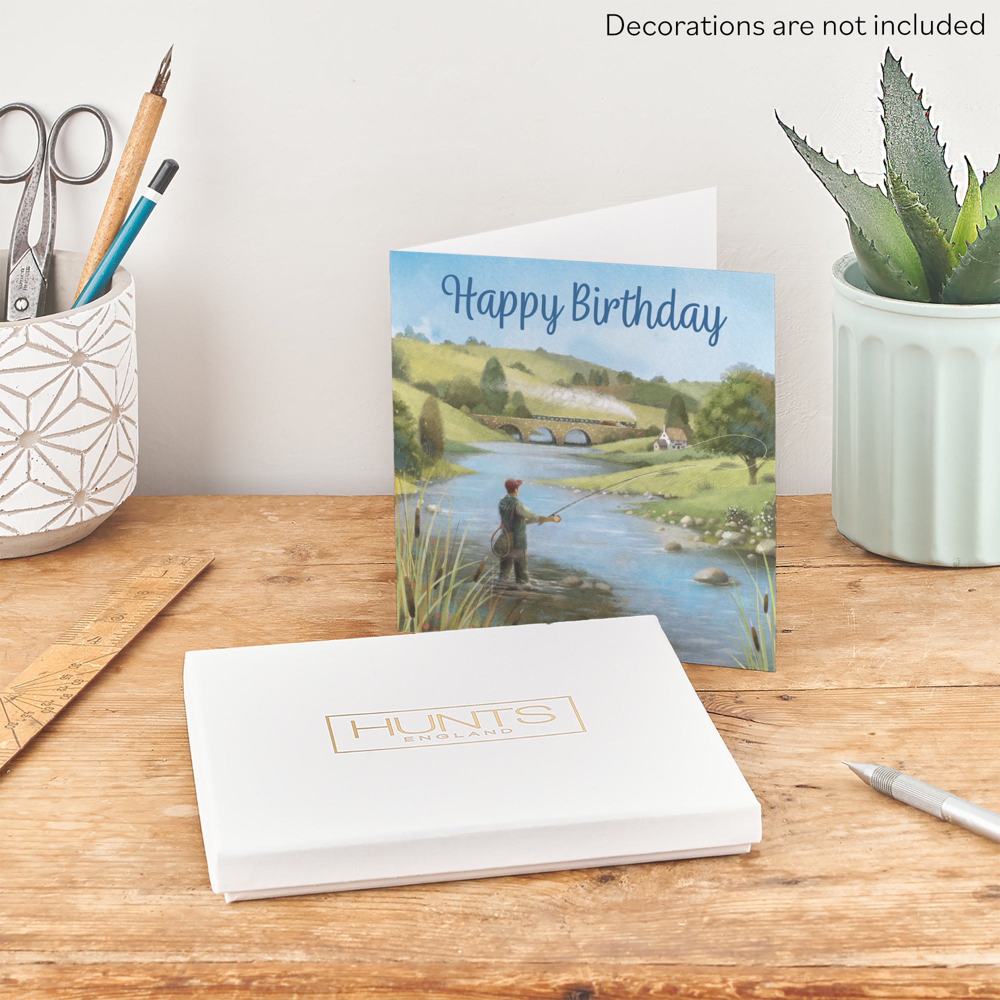 Boxed Fly Fishing Birthday Card Milo's Gallery - Default Title (B0D5YWDFFB)