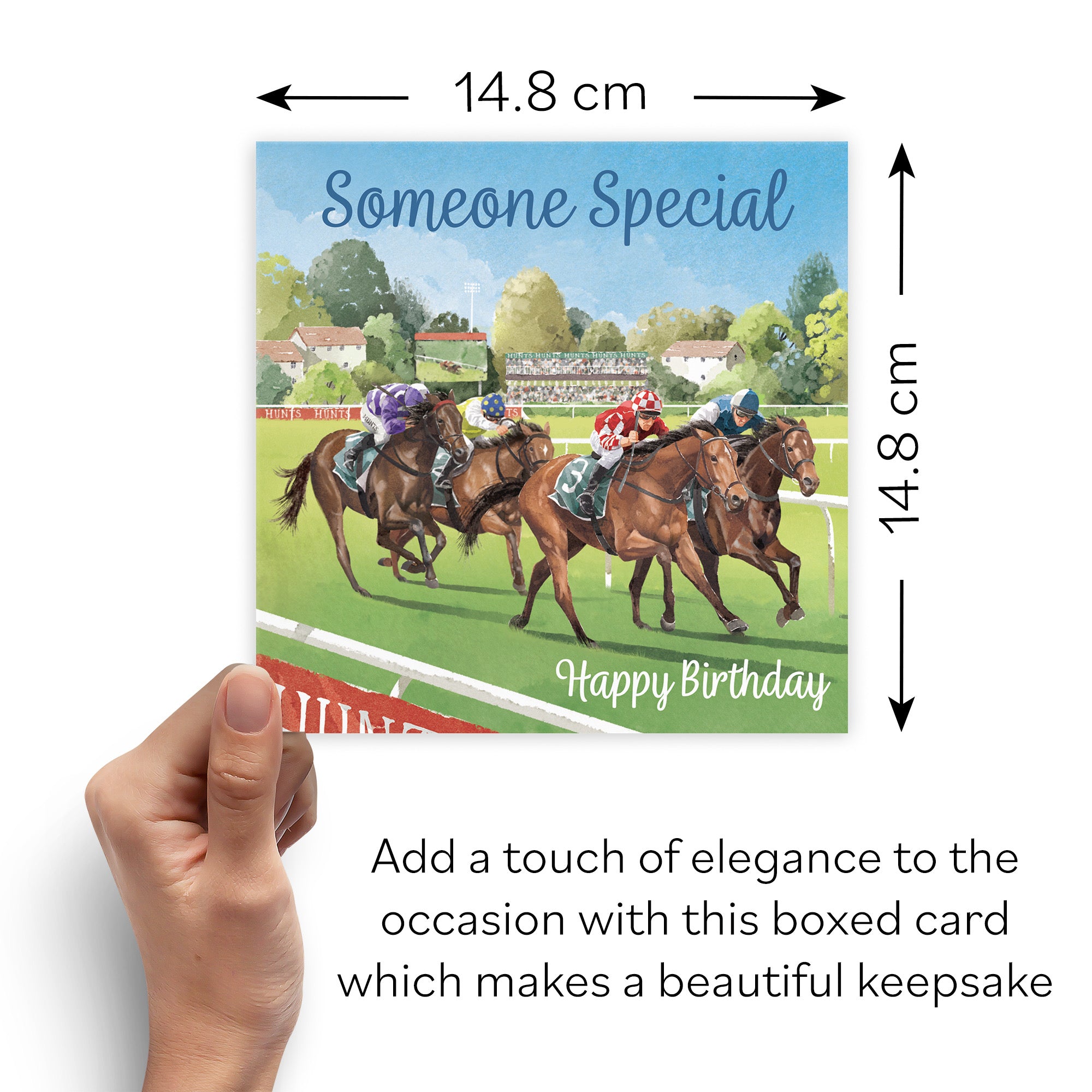 Boxed Someone Special Horse Racing Birthday Card Milo's Gallery - Default Title (B0D5YWJ47Y)