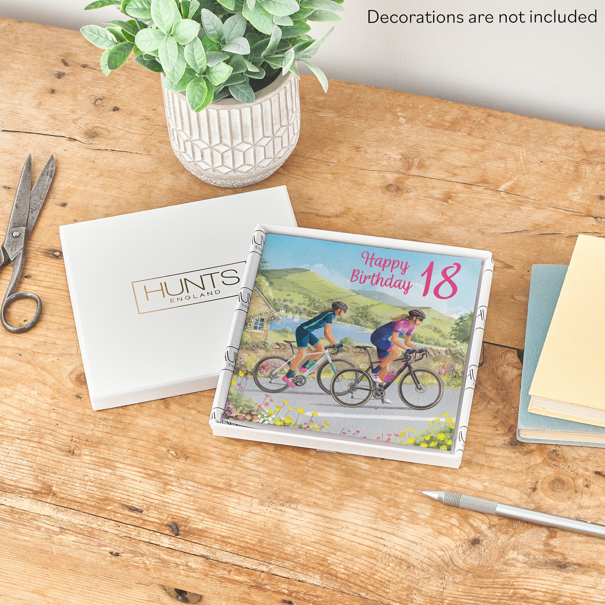 Boxed Cycling Female 18th Birthday Card Milo's Gallery - Default Title (B0D5YWL8VN)