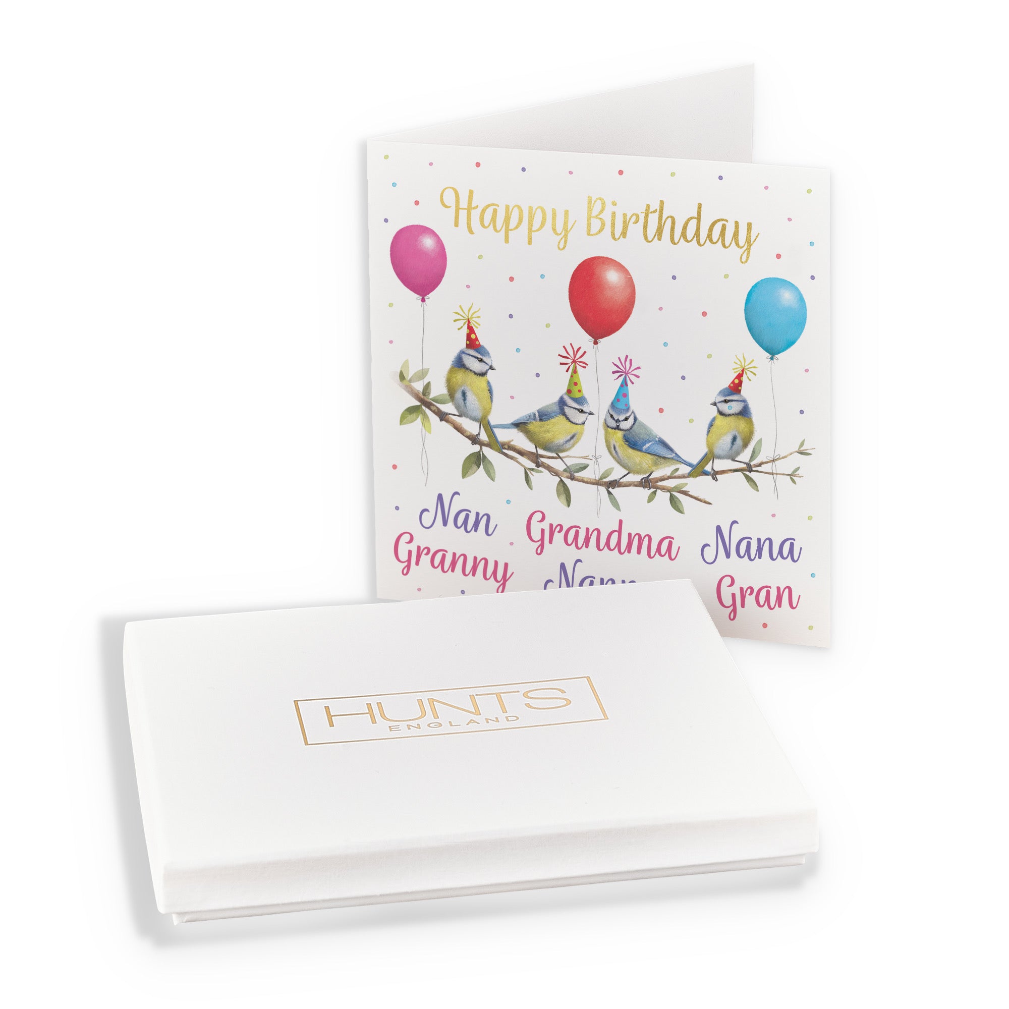 Boxed Multi Name Grandma Birthday Card Gold Foil Milo's Gallery - Default Title (B0D5YWM698)