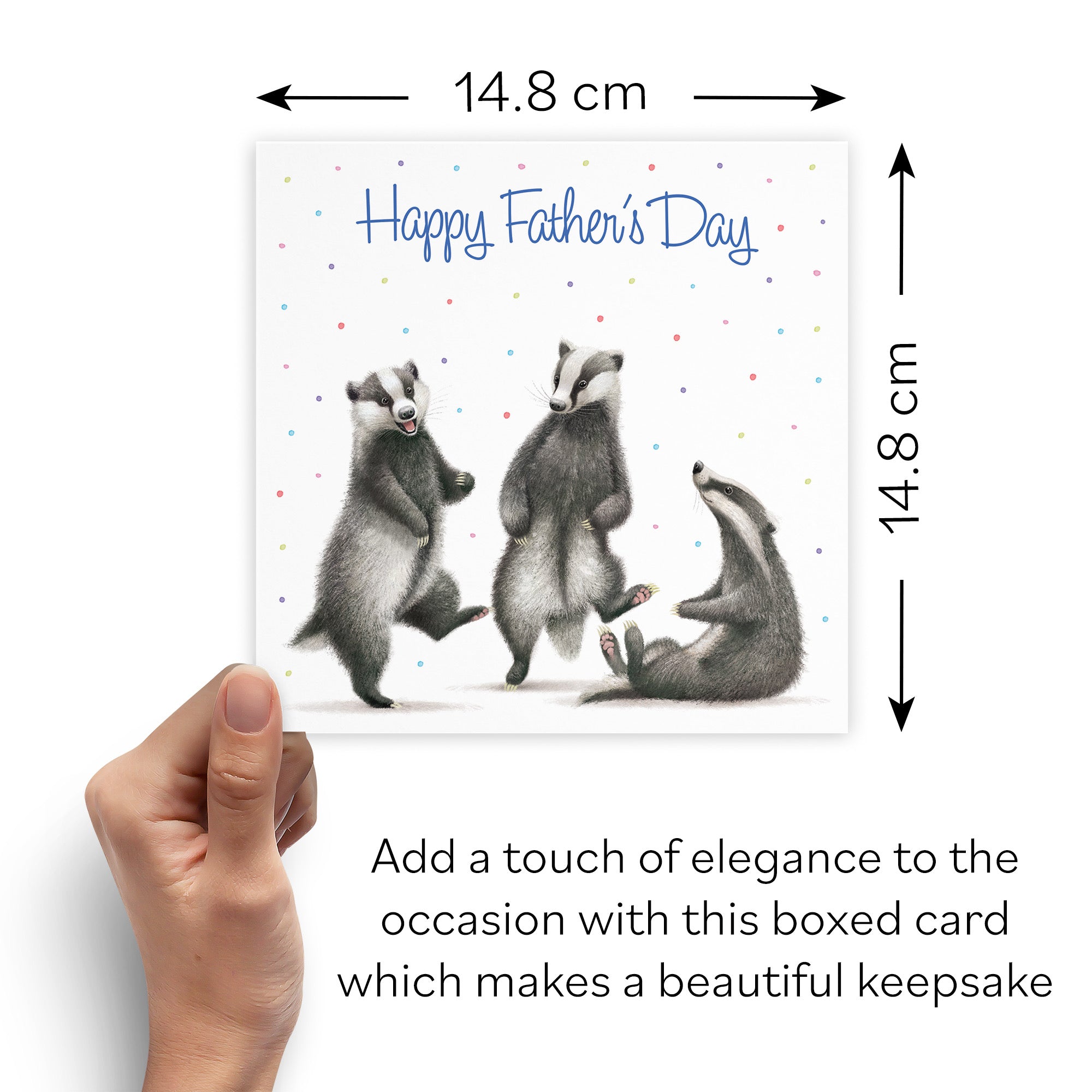 Boxed Badgers Father's Day Card Milo's Gallery - Default Title (B0D5YWQK5S)