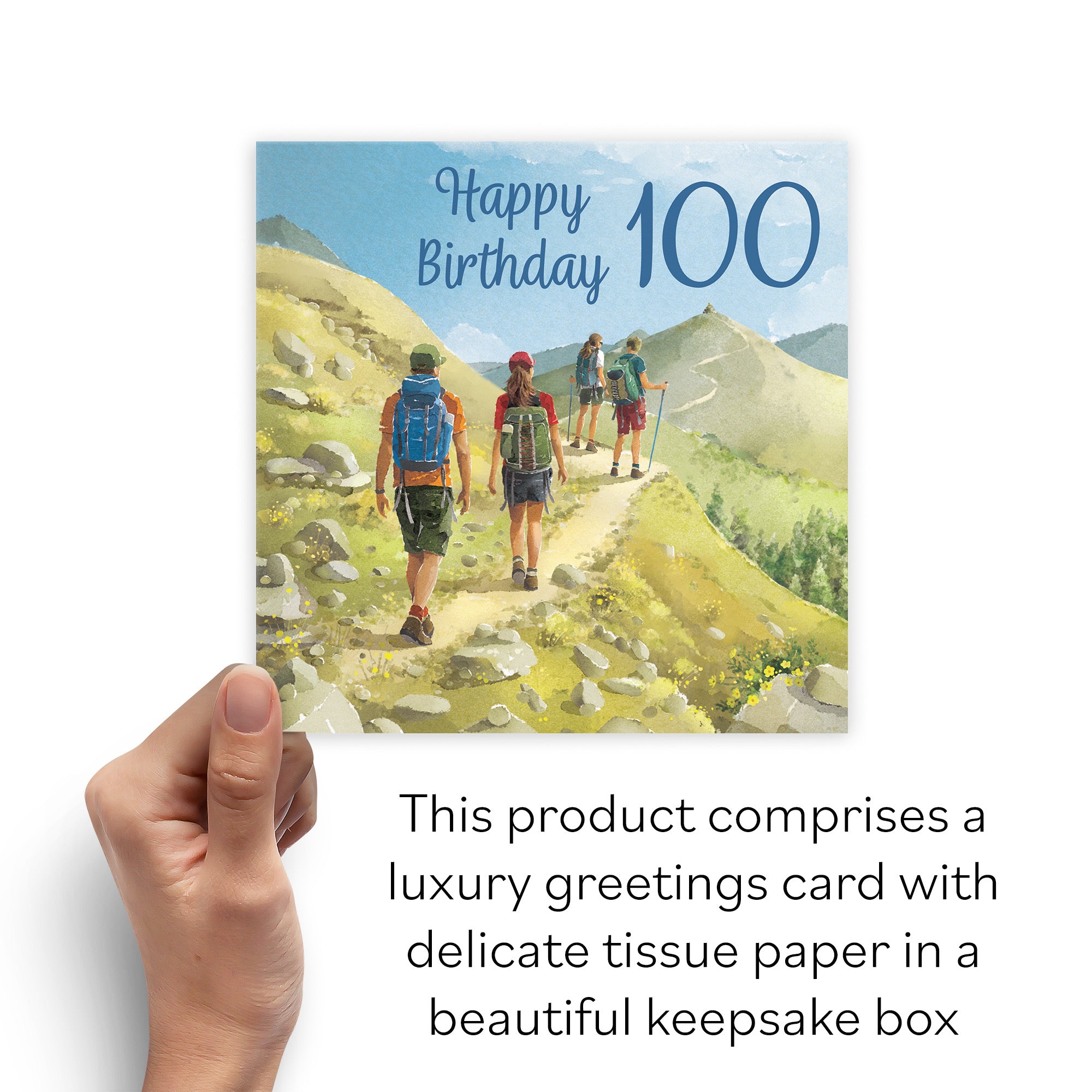 Boxed Walking 100th Birthday Card Milo's Gallery - Default Title (B0D5YWX8VR)