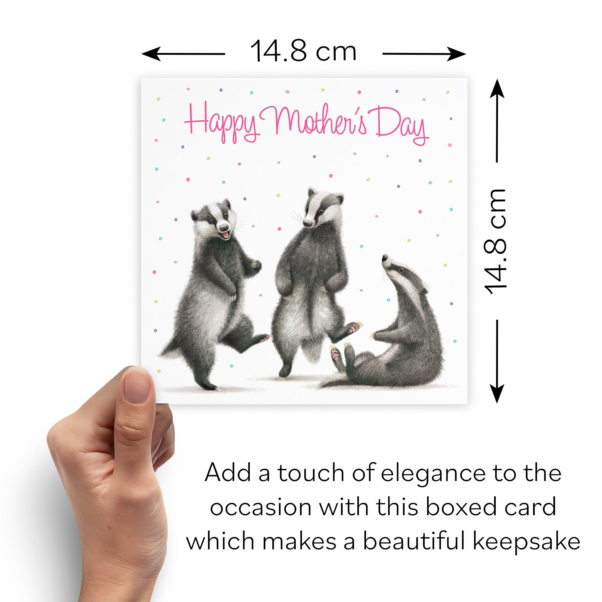 Boxed Badgers Mother's Day Card Milo's Gallery - Default Title (B0D5YWXZS4)