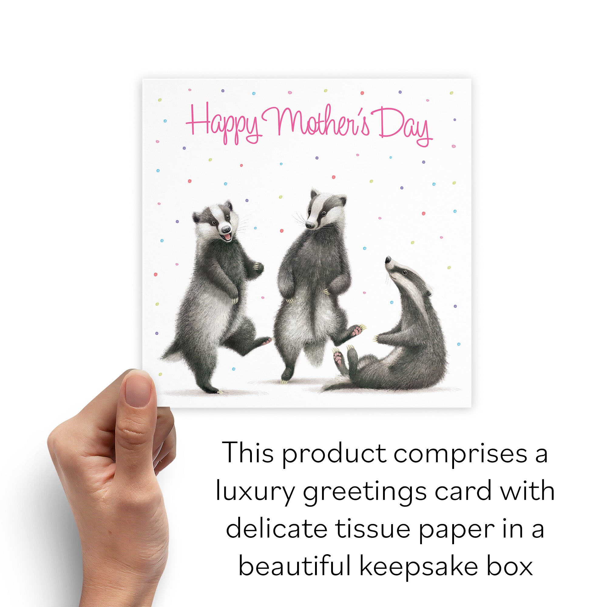 Boxed Badgers Mother's Day Card Milo's Gallery - Default Title (B0D5YWXZS4)