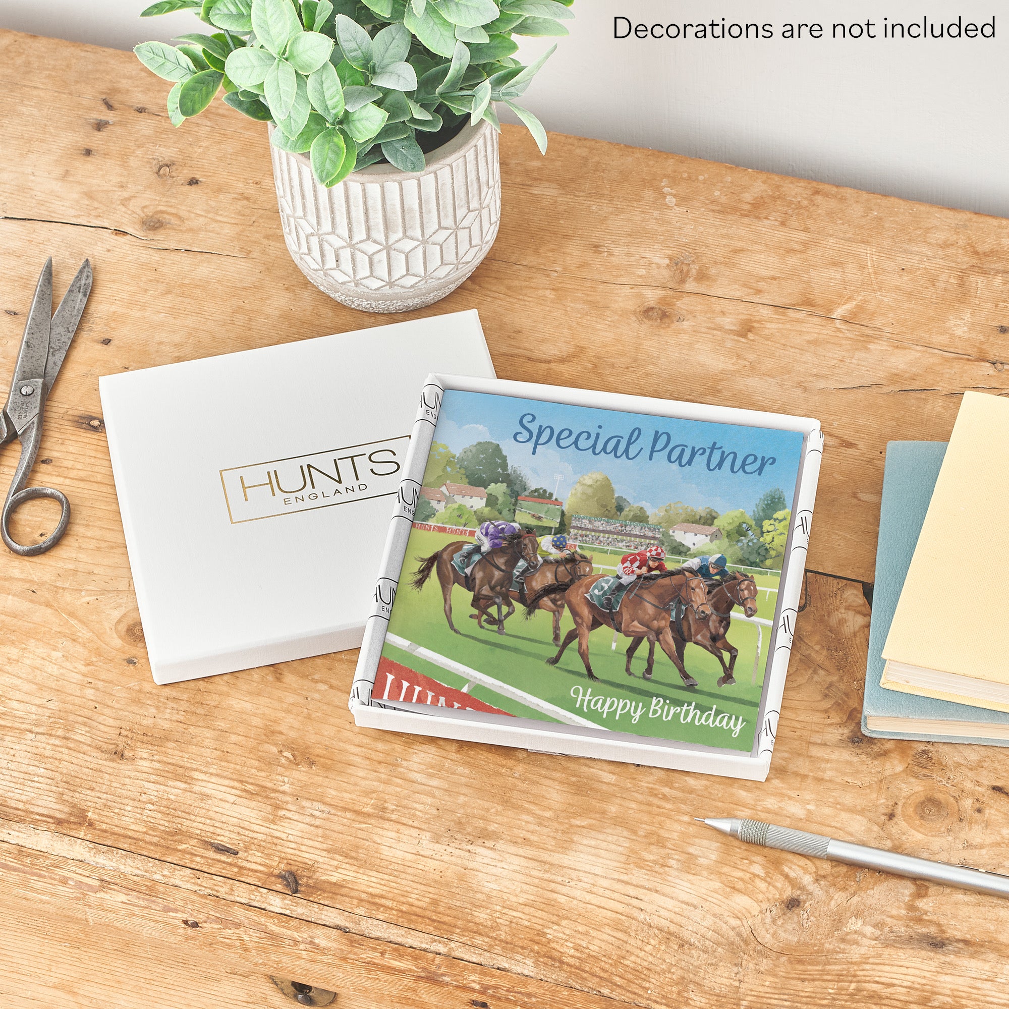 Boxed Partner Horse Racing Birthday Card Milo's Gallery - Default Title (B0D5YX44V3)