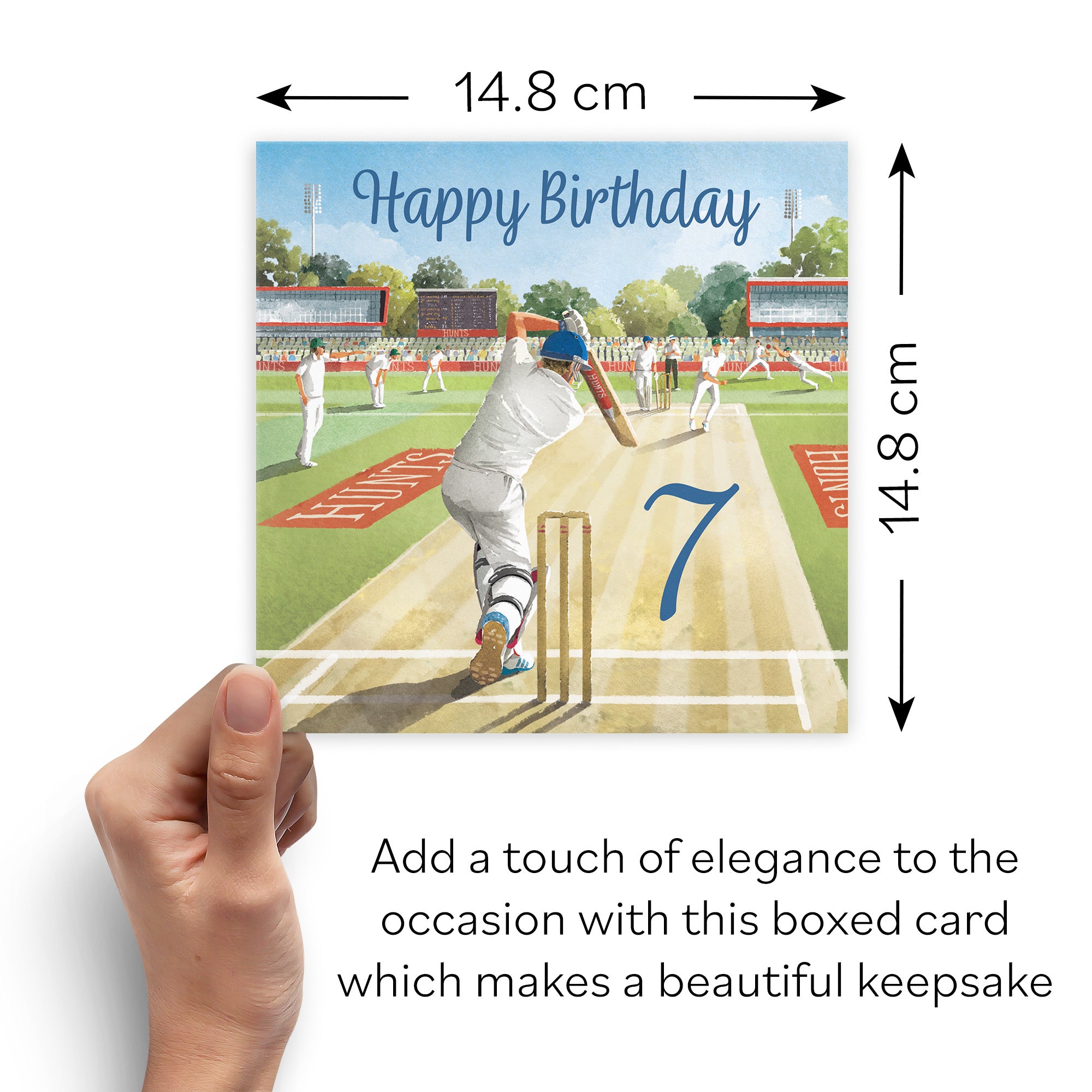 Boxed Cricket 7th Birthday Card Milo's Gallery - Default Title (B0D5YX44V9)