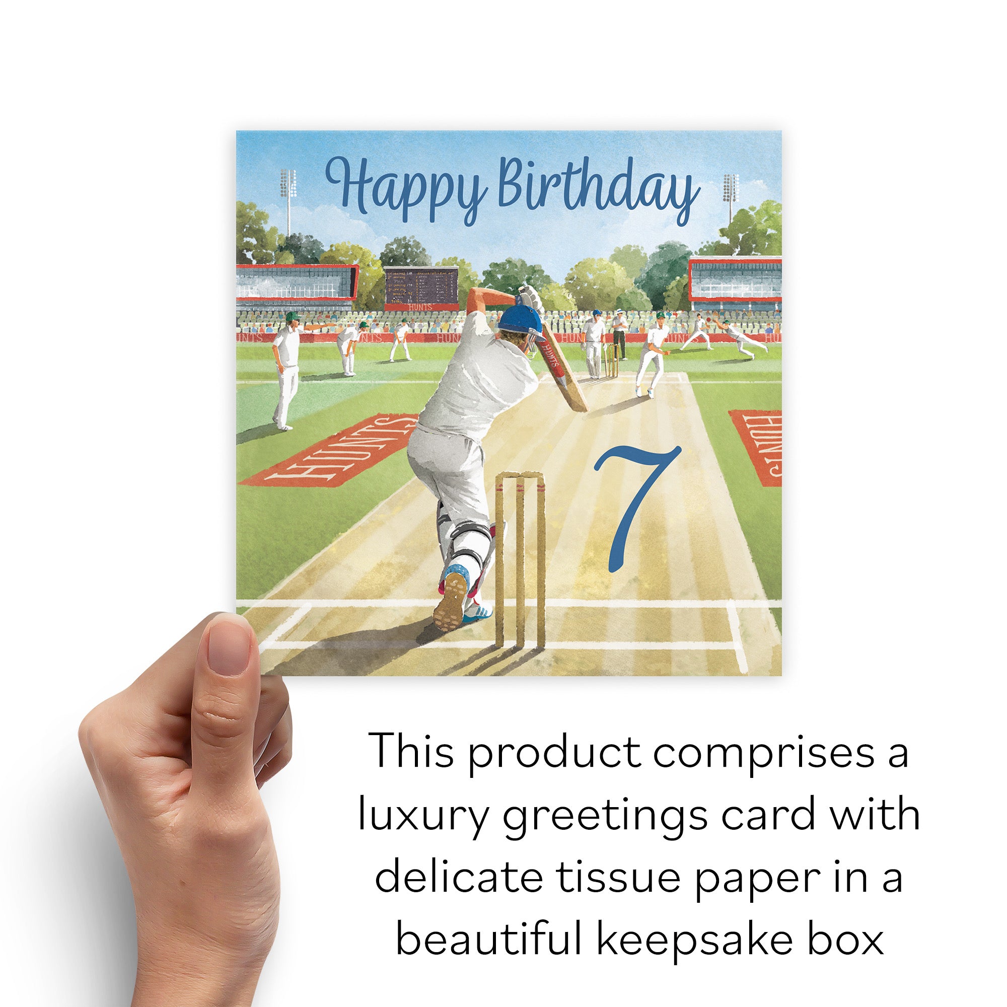 Boxed Cricket 7th Birthday Card Milo's Gallery - Default Title (B0D5YX44V9)