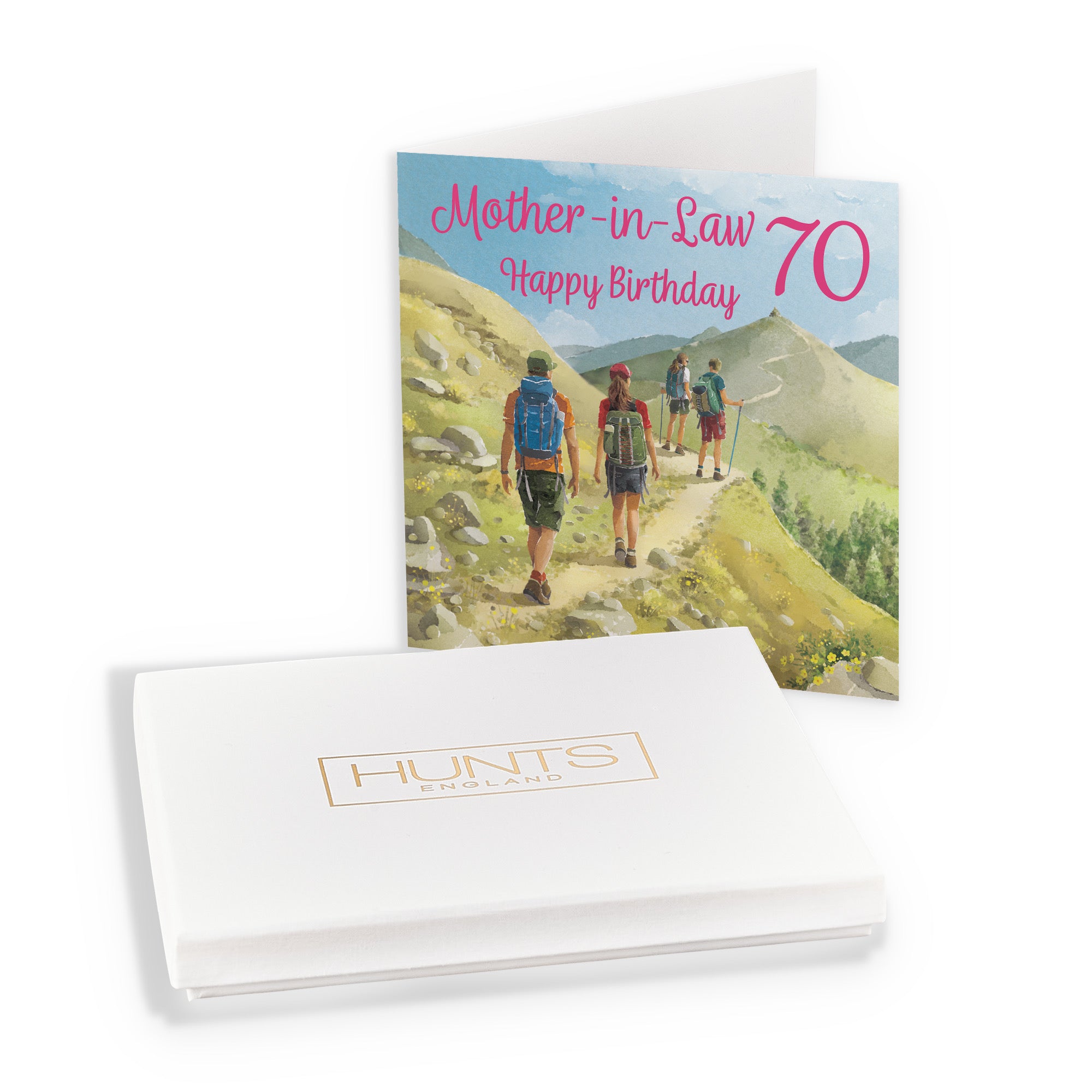 Boxed 70th Mother In Law Walking Birthday Card Milo's Gallery - Default Title (B0D5YXG1QH)