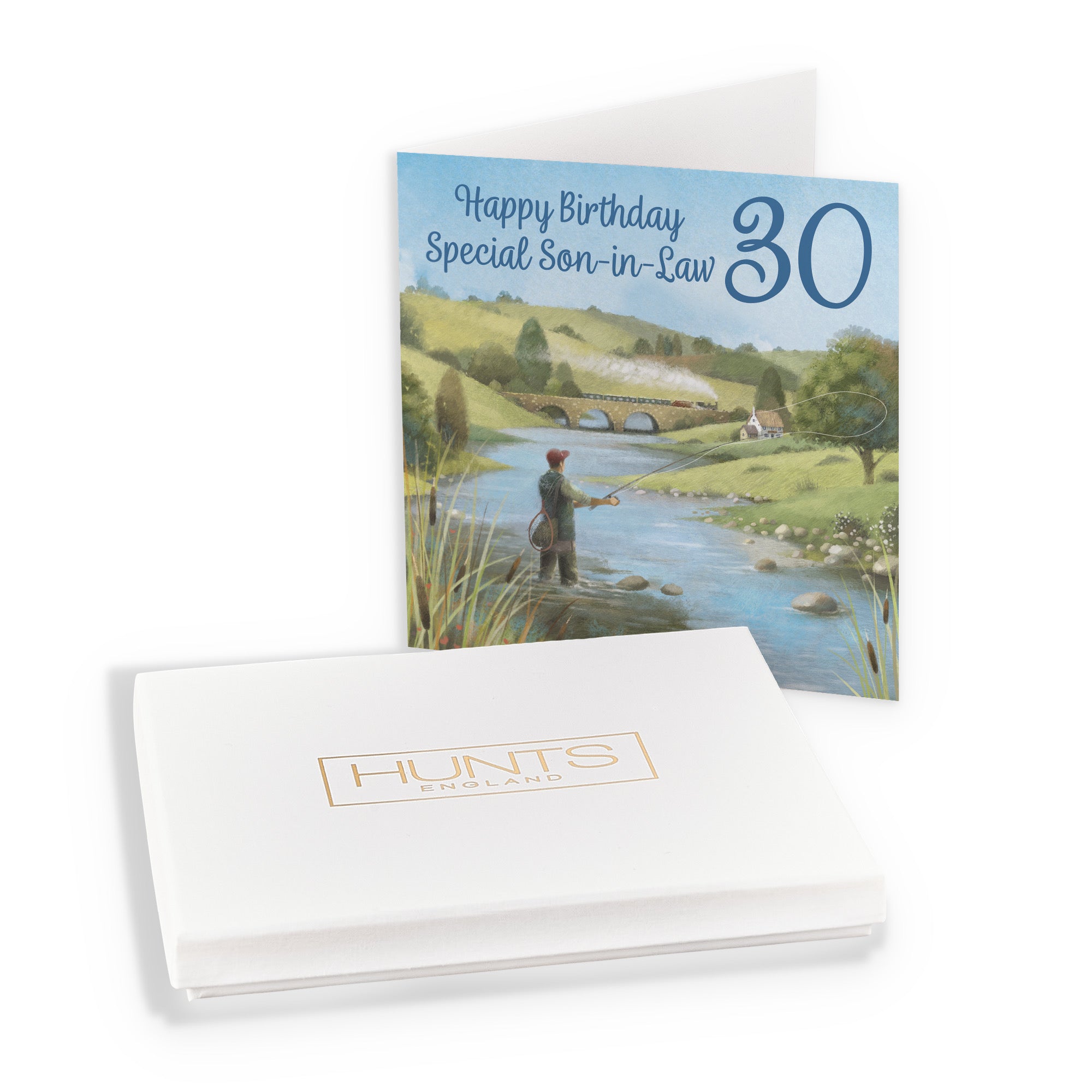 Boxed 30th Son In Law Fly Fishing Birthday Card Milo's Gallery - Default Title (B0D5YXLX2B)