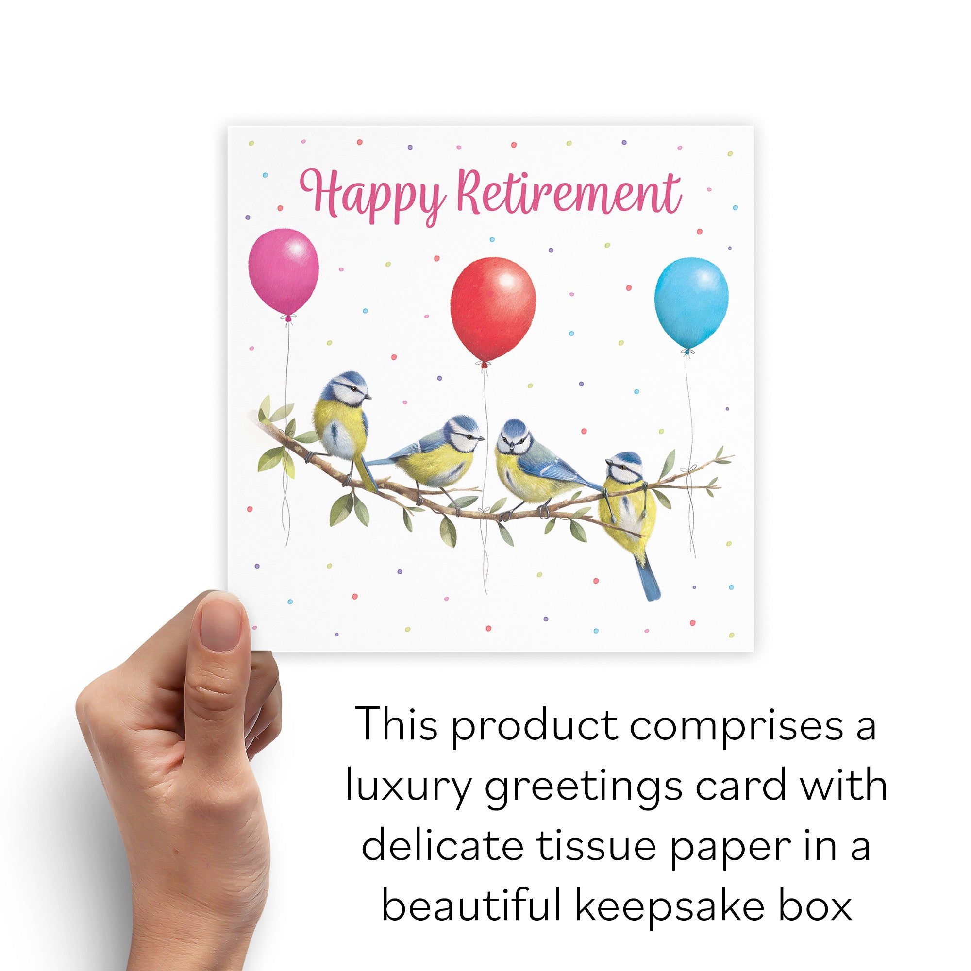 Boxed Blue Tits Retirement Card Milo's Gallery - Default Title (B0D5YXP1N5)