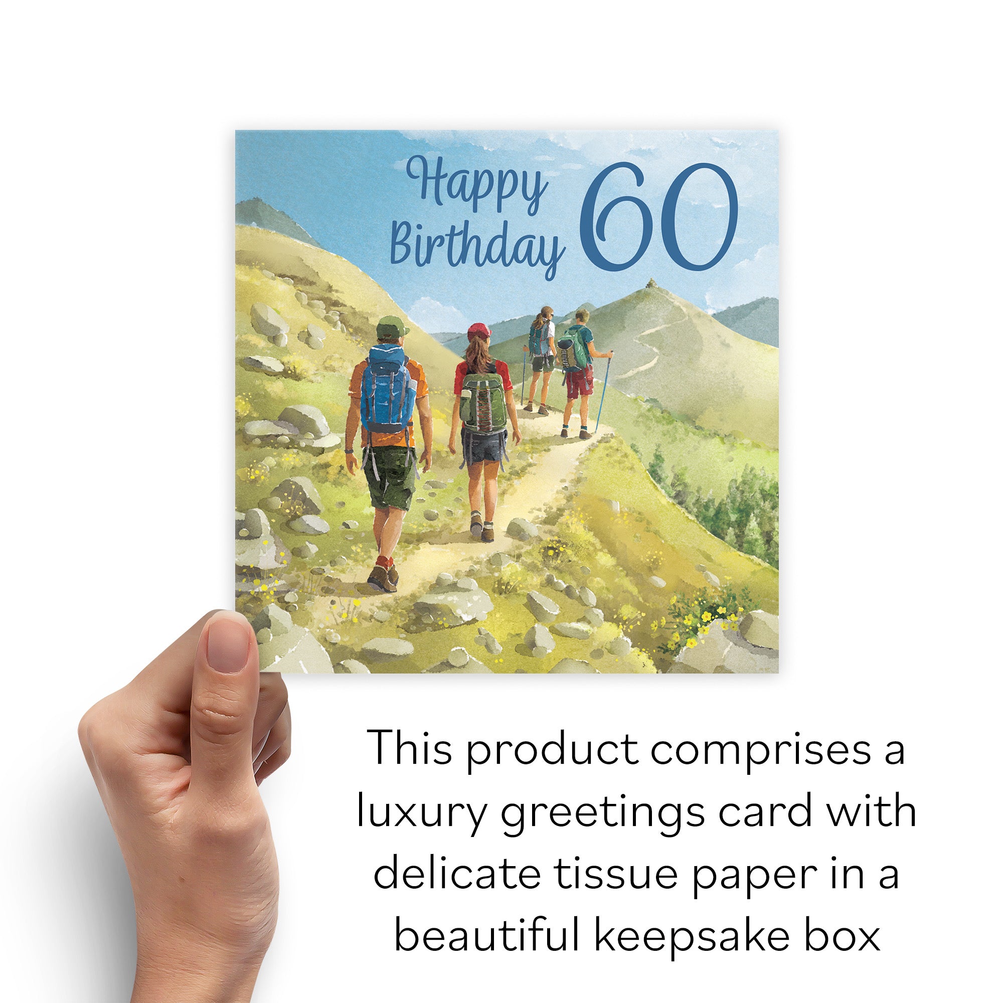 Boxed Walking 60th Birthday Card Milo's Gallery - Default Title (B0D5YXW54L)