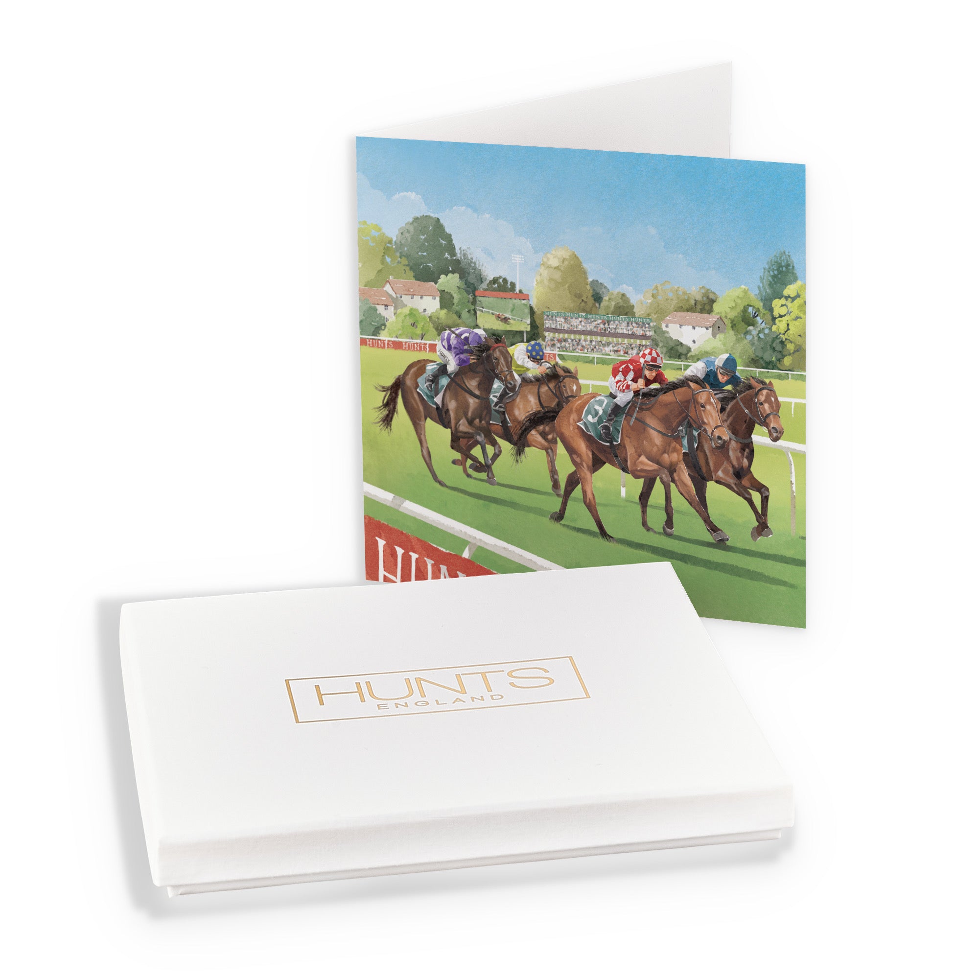 Boxed Horse Racing Blank Card Milo's Gallery - Default Title (B0D5YXZ59H)