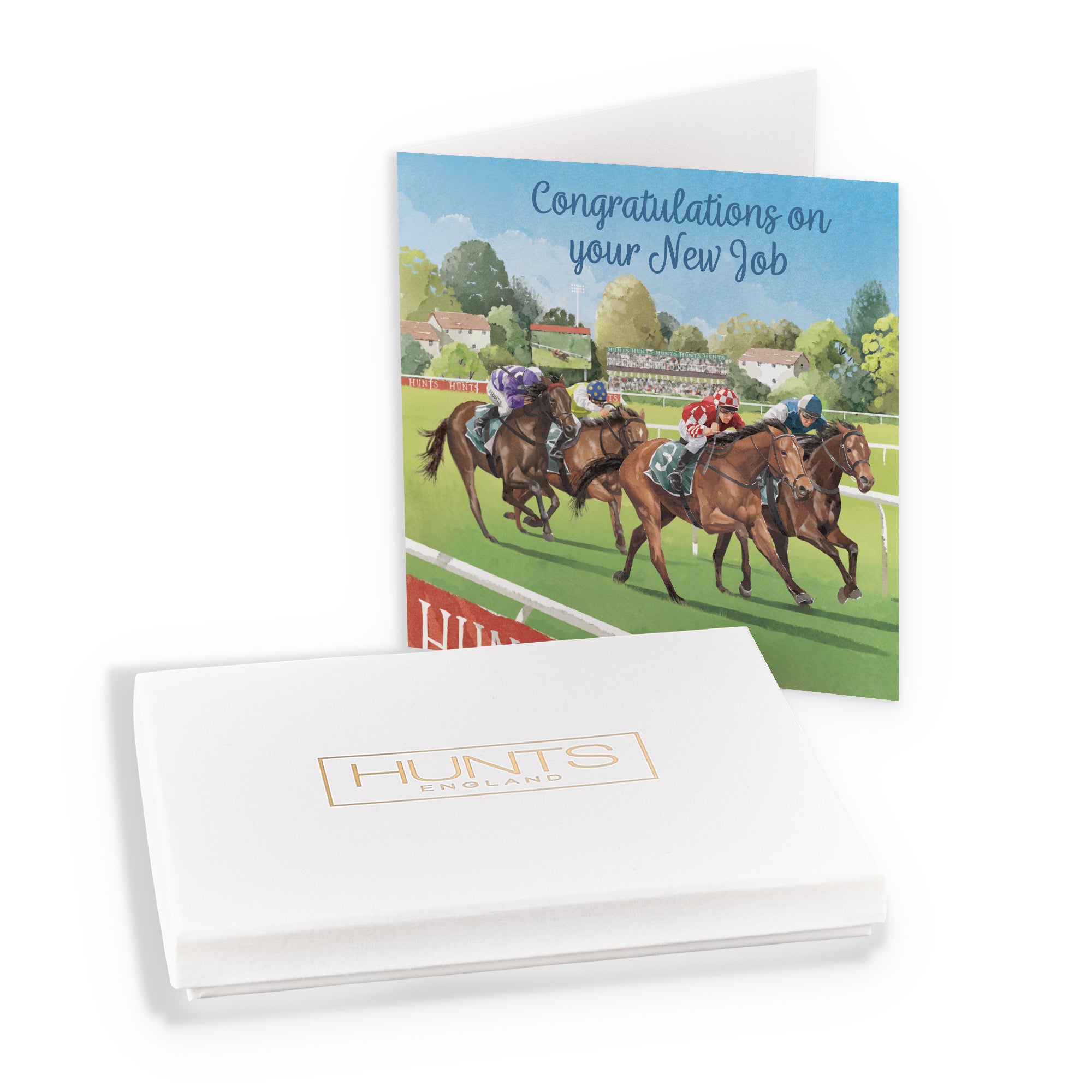 Boxed Horse Racing New Job Congratulations Card Milo's Gallery - Default Title (B0D5YXZ73N)