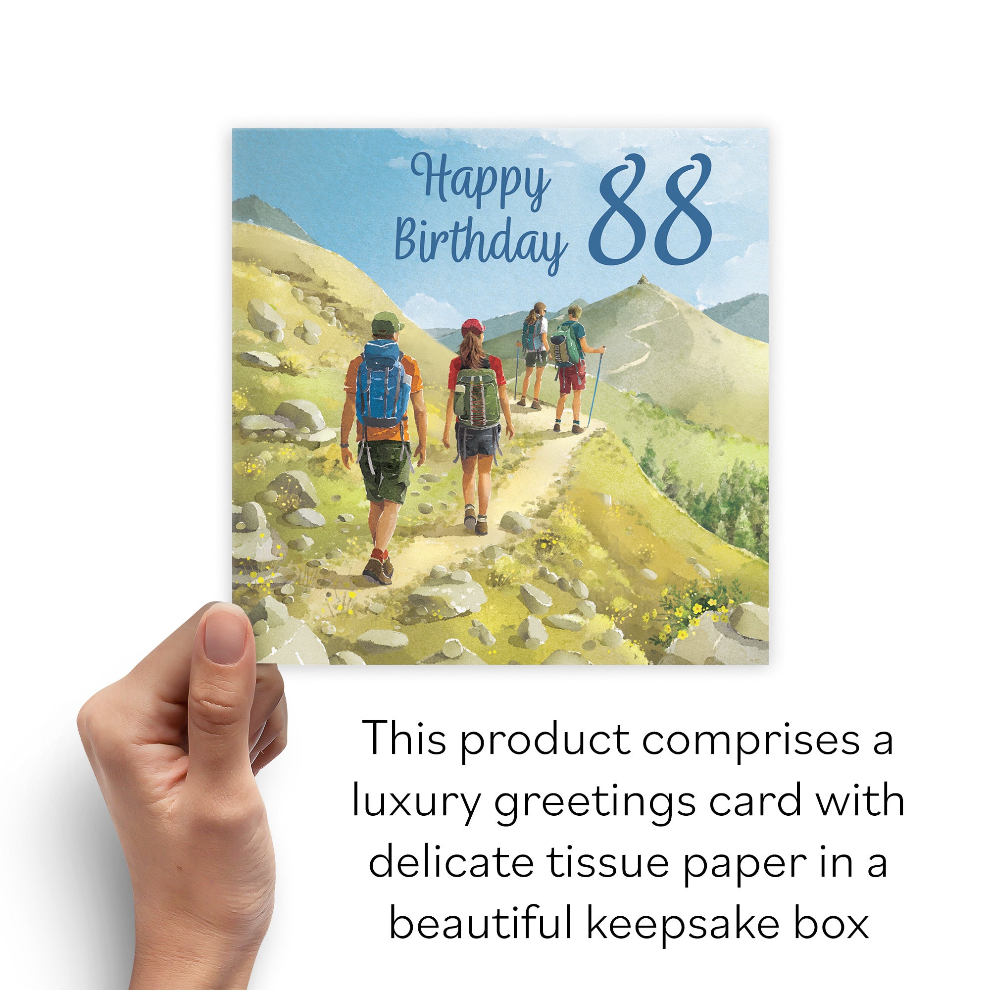 Boxed Walking 88th Birthday Card Milo's Gallery - Default Title (B0D5YY3VKK)