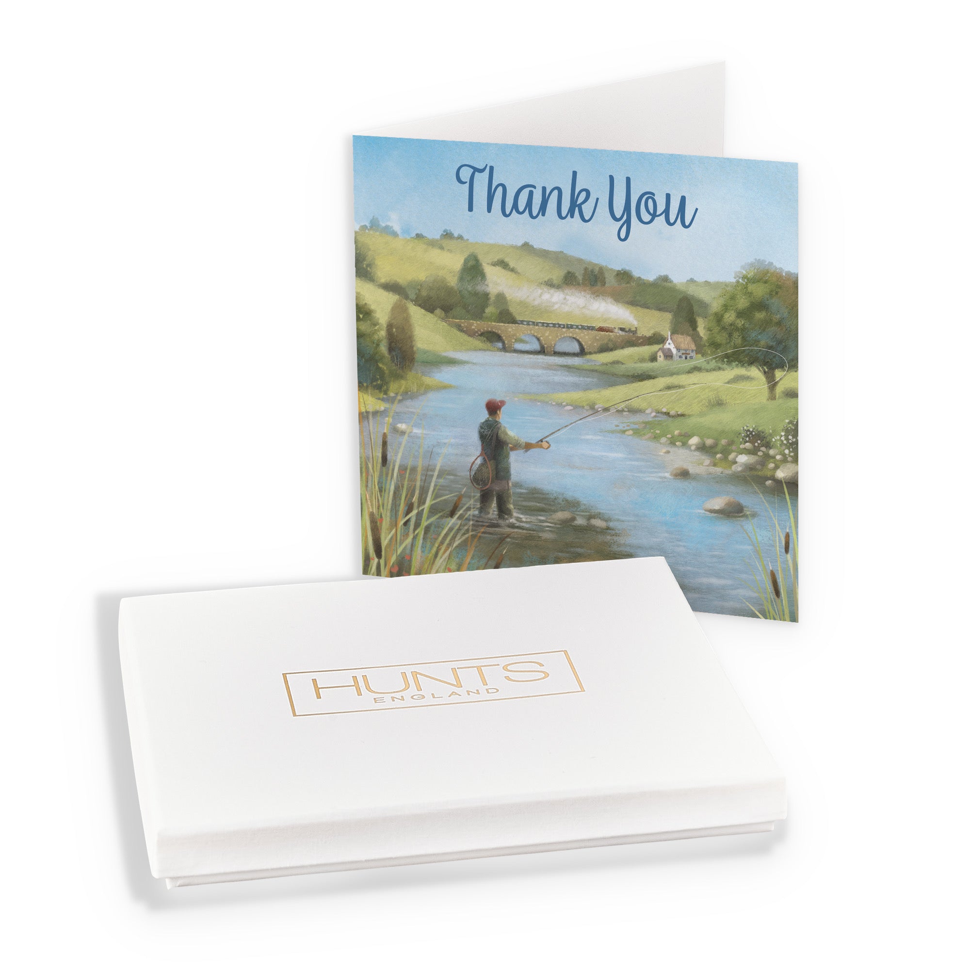 Boxed Fly Fishing Thank You Card Milo's Gallery - Default Title (B0D5YY684R)