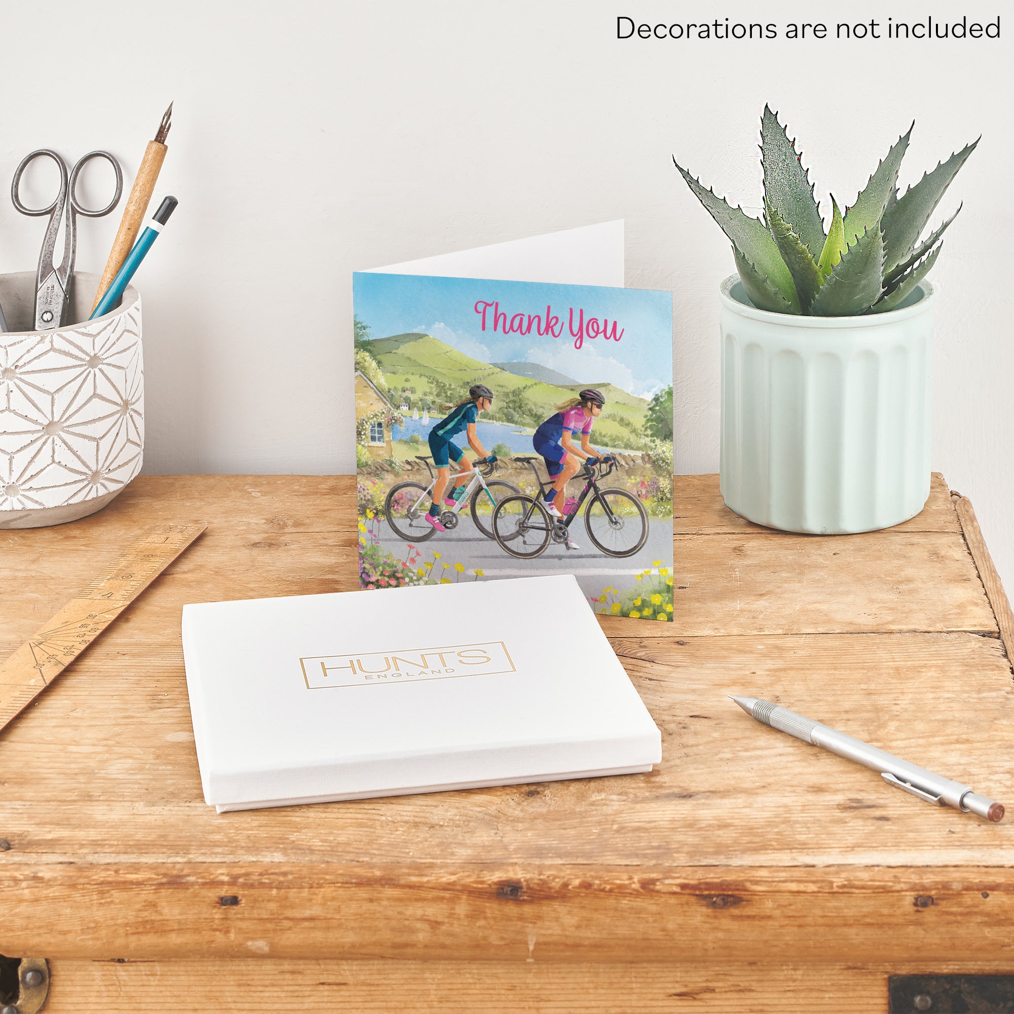 Boxed Cycling Female Thank You Card Milo's Gallery - Default Title (B0D5YY8R2D)