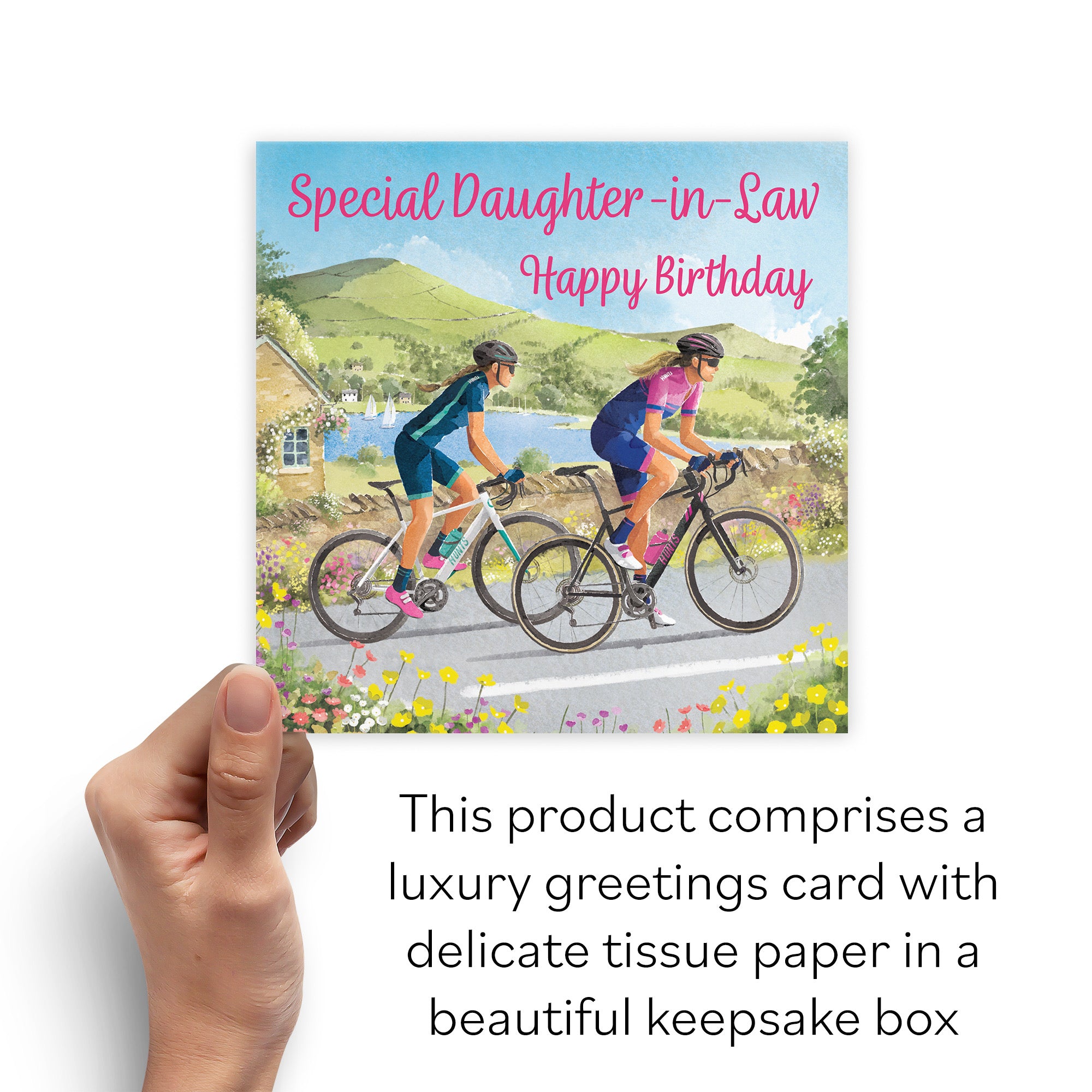 Boxed Daughter In Law Cycling Birthday Card Milo's Gallery - Default Title (B0D5YYGB1W)