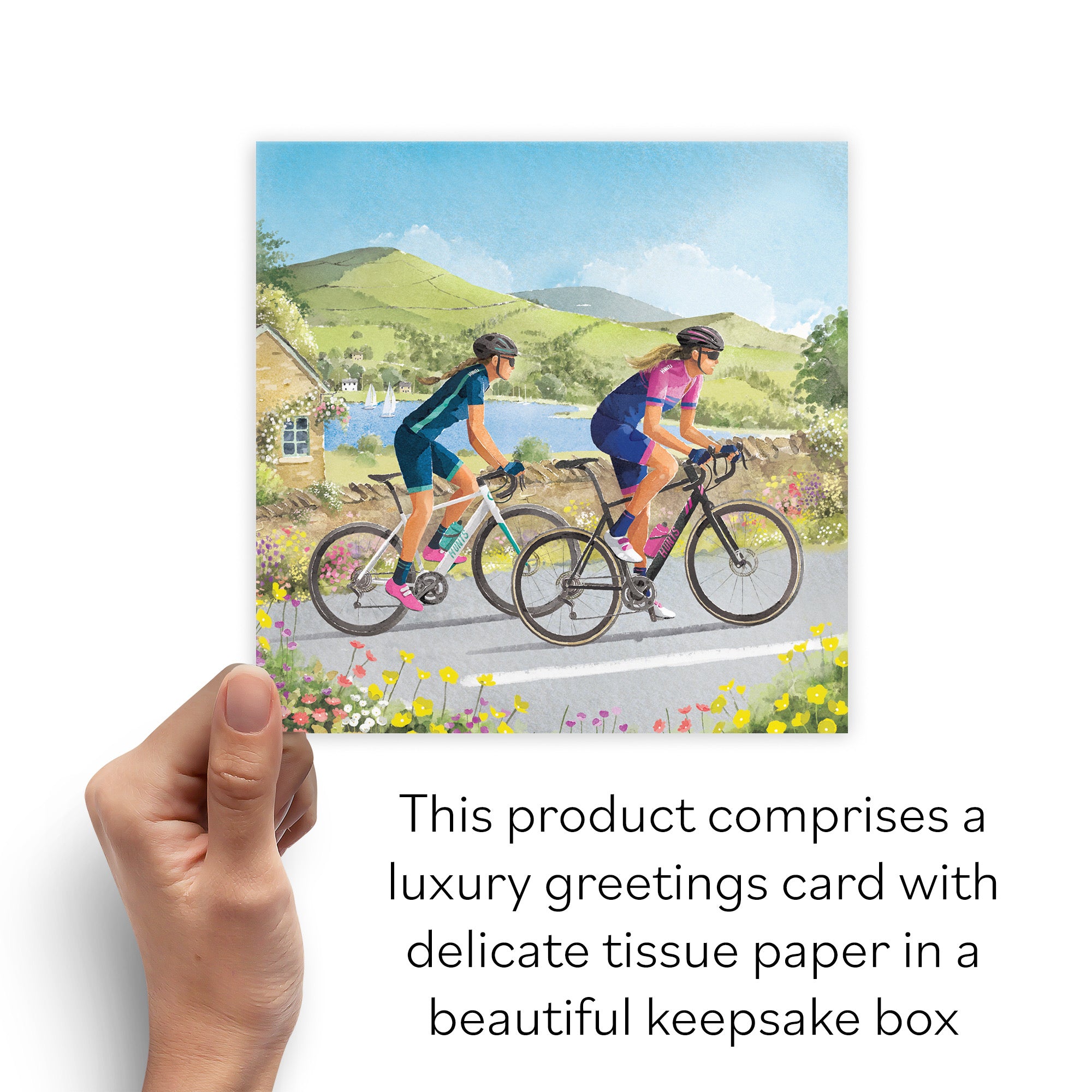 Boxed Cycling Female Blank Card Milo's Gallery - Default Title (B0D5YYZXBQ)