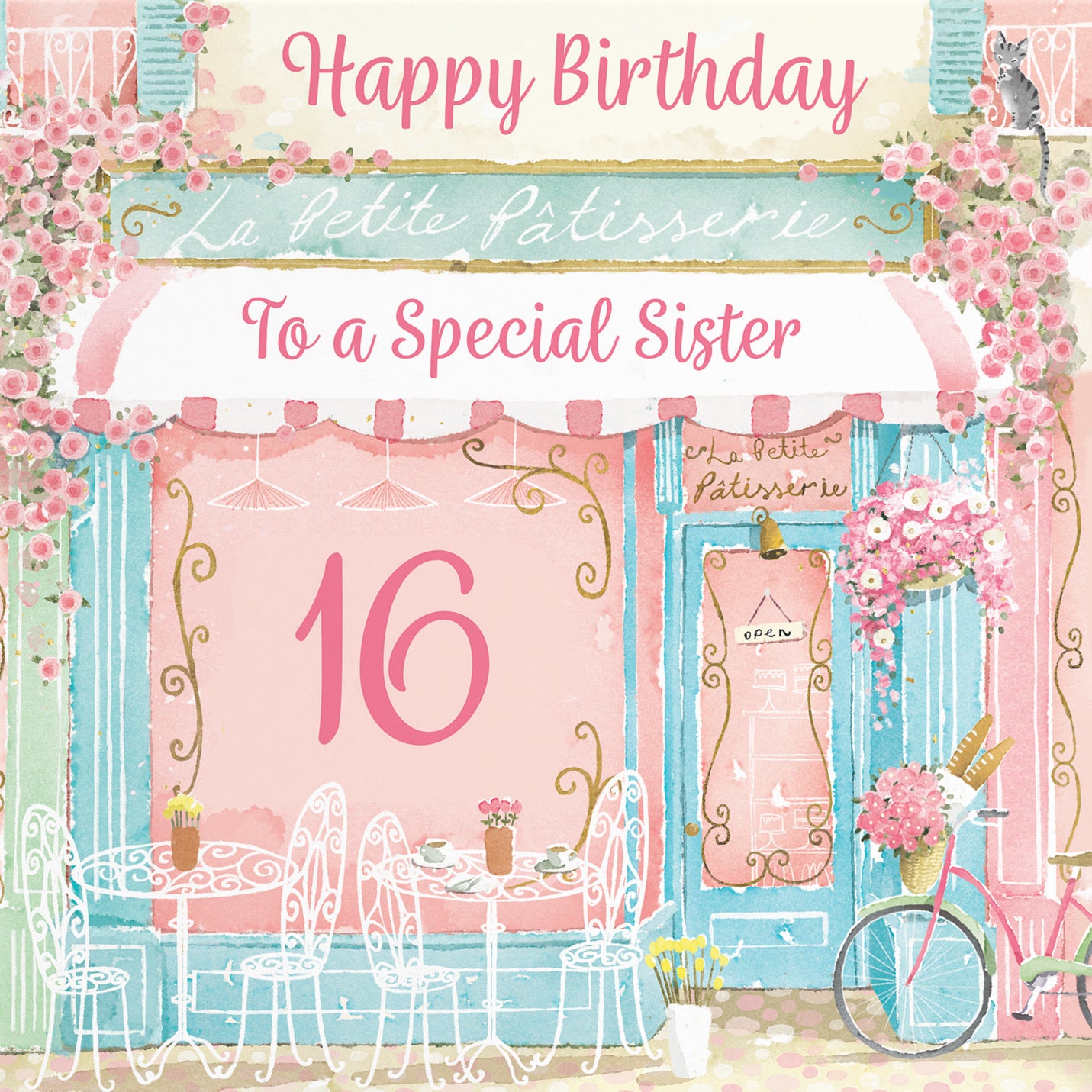 16th Sister La Petite Patisserie Birthday Card Milo's Gallery - Default Title (B0DFMQMGV6)