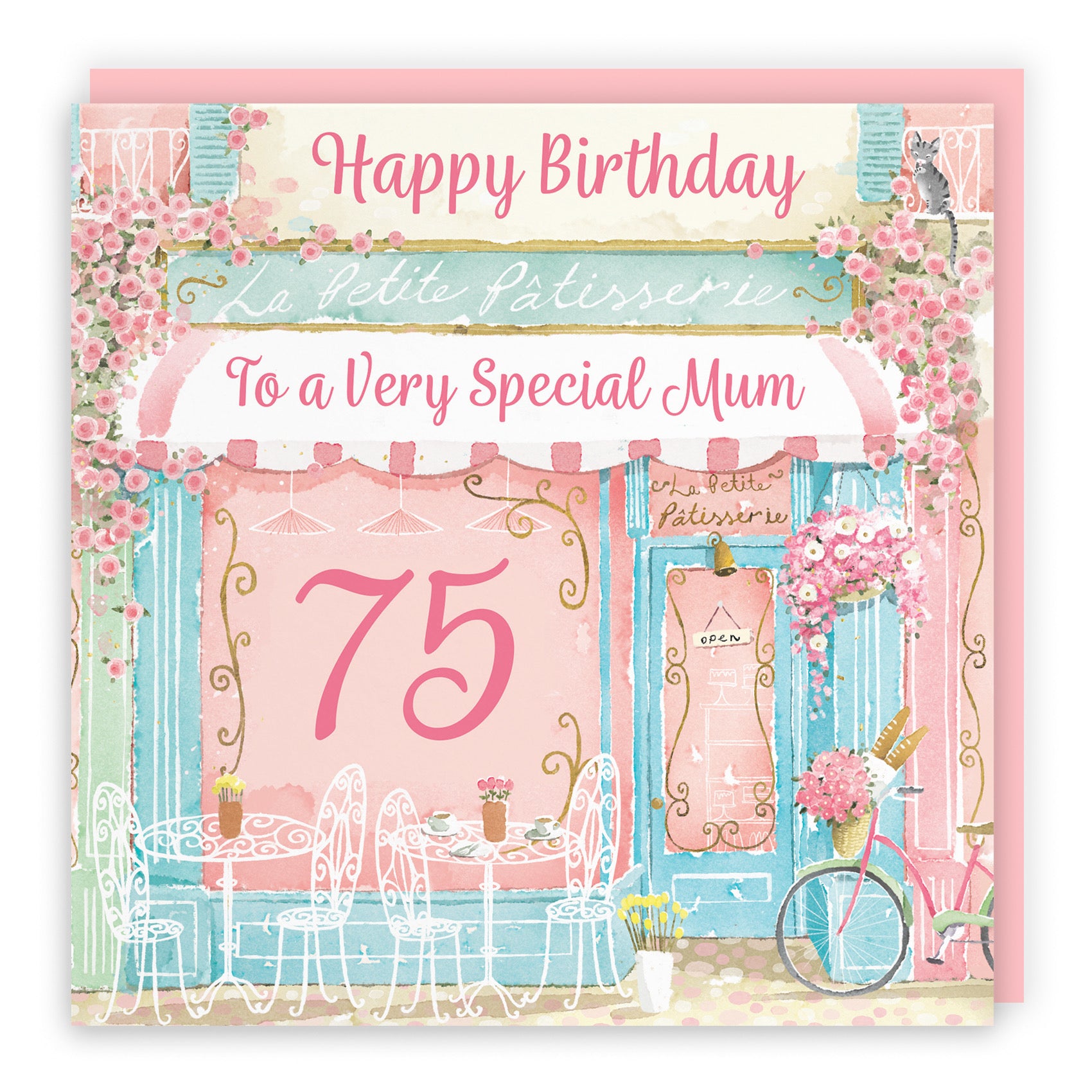 75th Mum La Petite Patisserie Birthday Card Milo's Gallery - Default Title (B0DFMT5583)