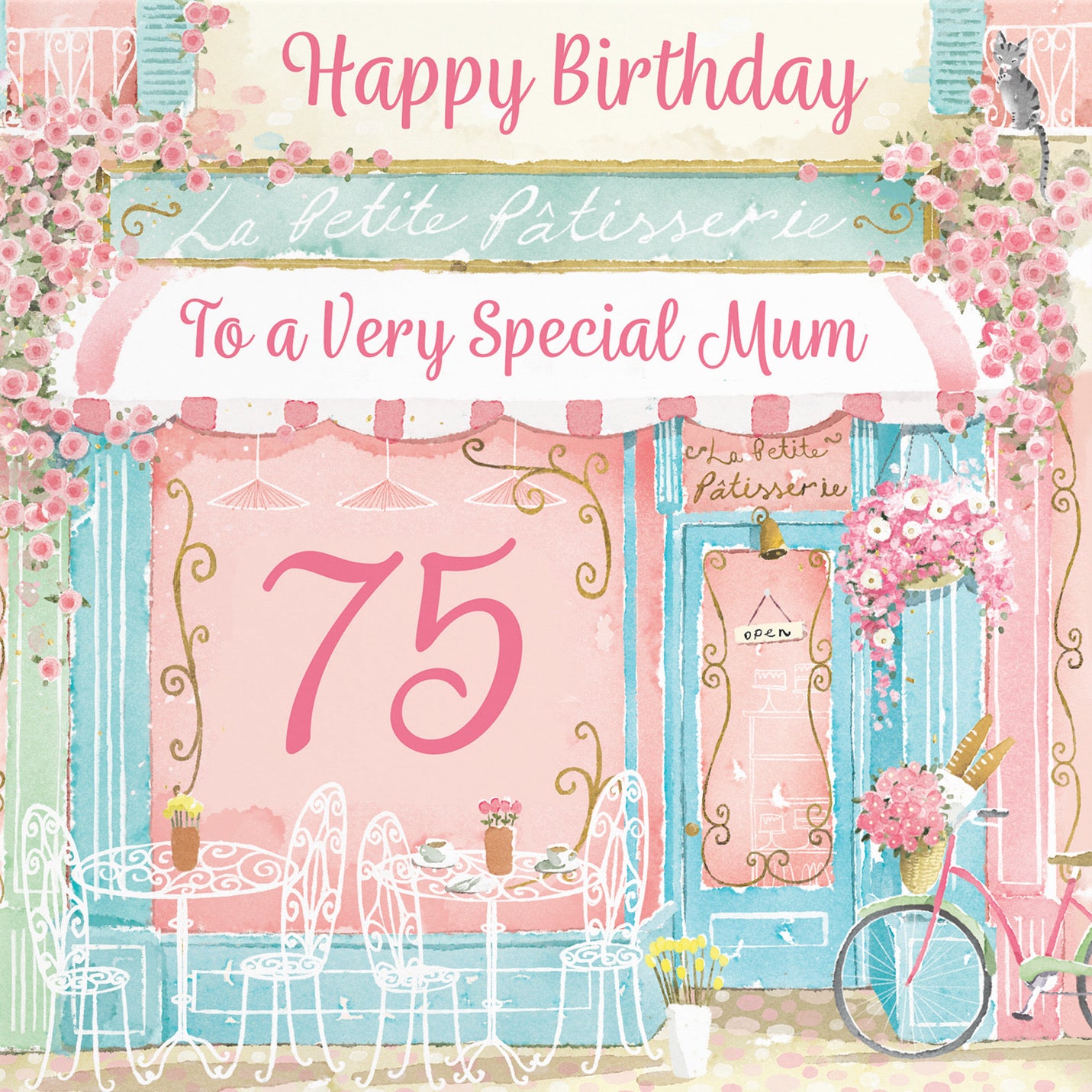 75th Mum La Petite Patisserie Birthday Card Milo's Gallery - Default Title (B0DFMT5583)