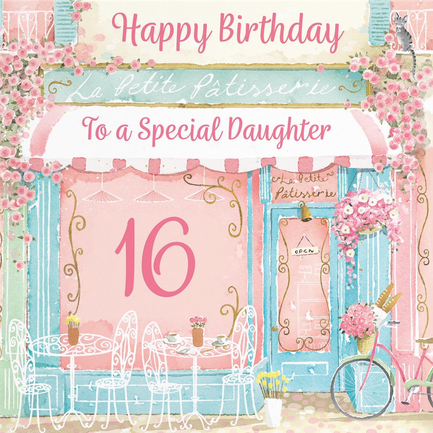 16th Daughter La Petite Patisserie Birthday Card Milo's Gallery - Default Title (B0DFMT6L35)