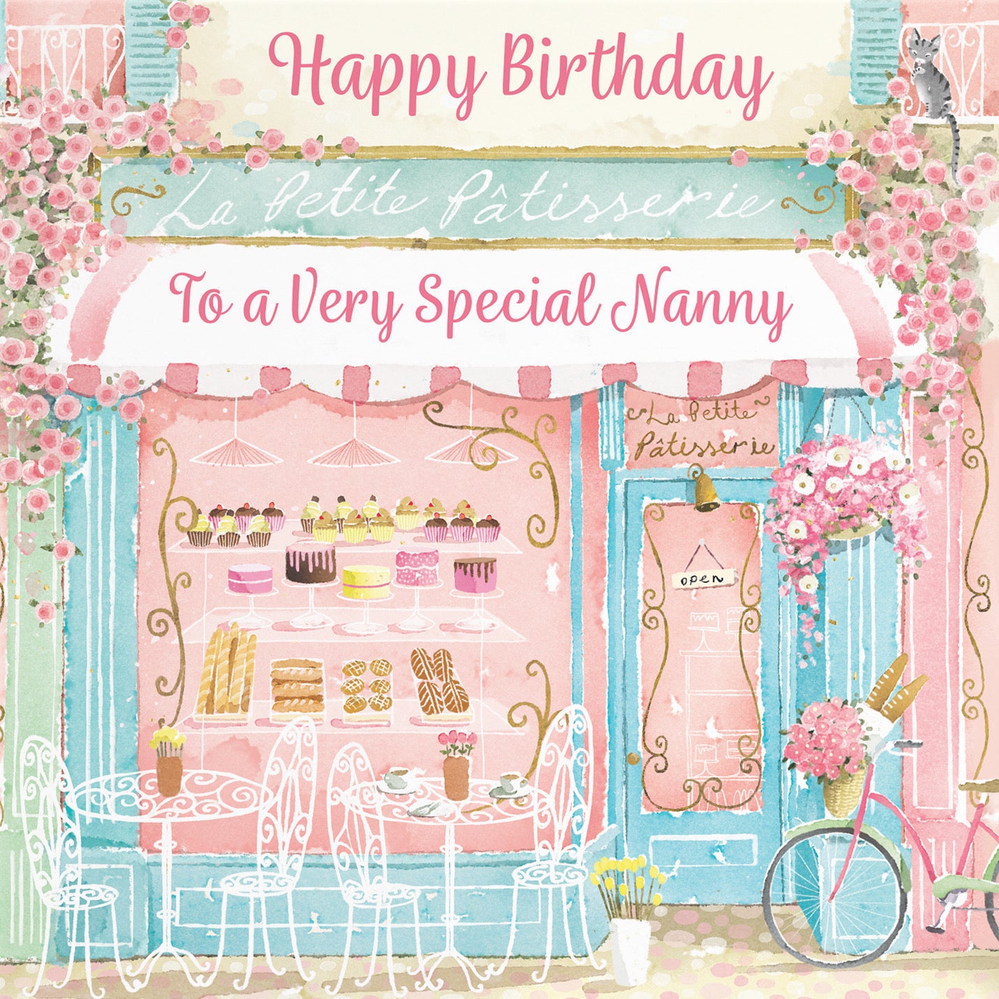 La Petite Patisserie Nanny Birthday Card Milo's Gallery - Default Title (B0DFMTQSP9)