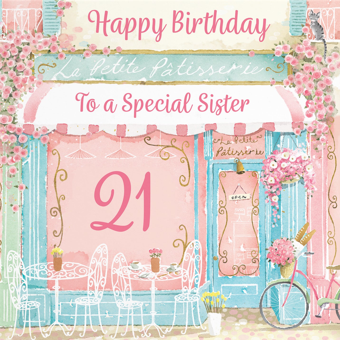 21st Sister La Petite Patisserie Birthday Card Milo's Gallery - Default Title (B0DFMTR8YK)