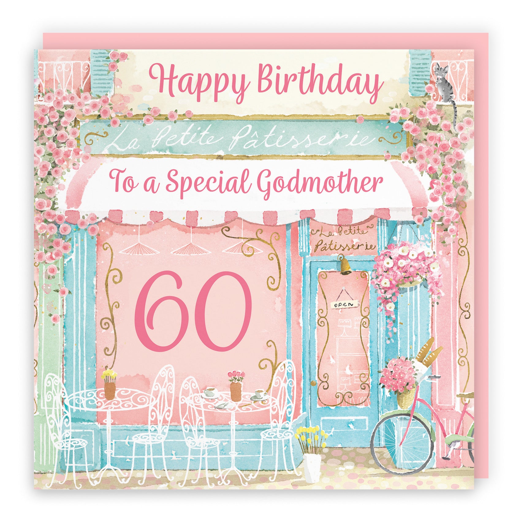 60th Godmother La Petite Patisserie Birthday Card Milo's Gallery - Default Title (B0DFMTYCYW)