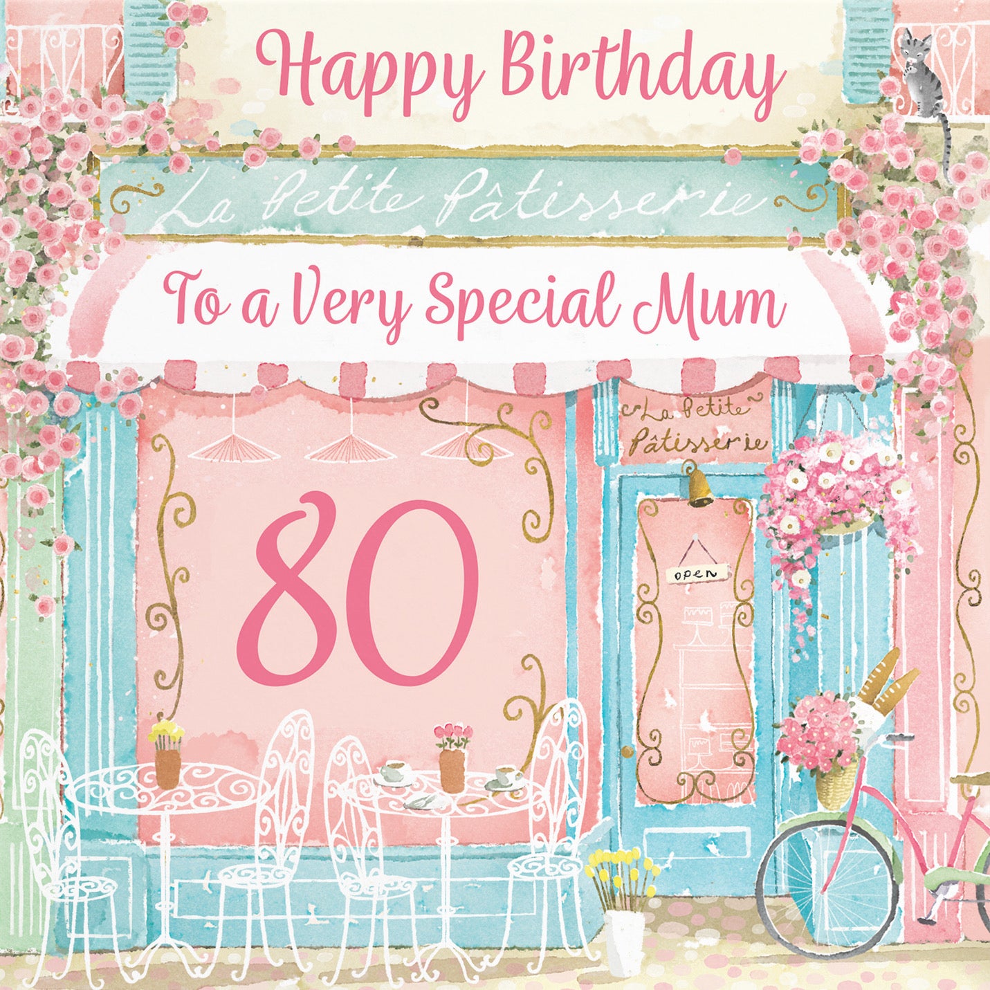 80th Mum La Petite Patisserie Birthday Card Milo's Gallery - Default Title (B0DFMV2WFQ)