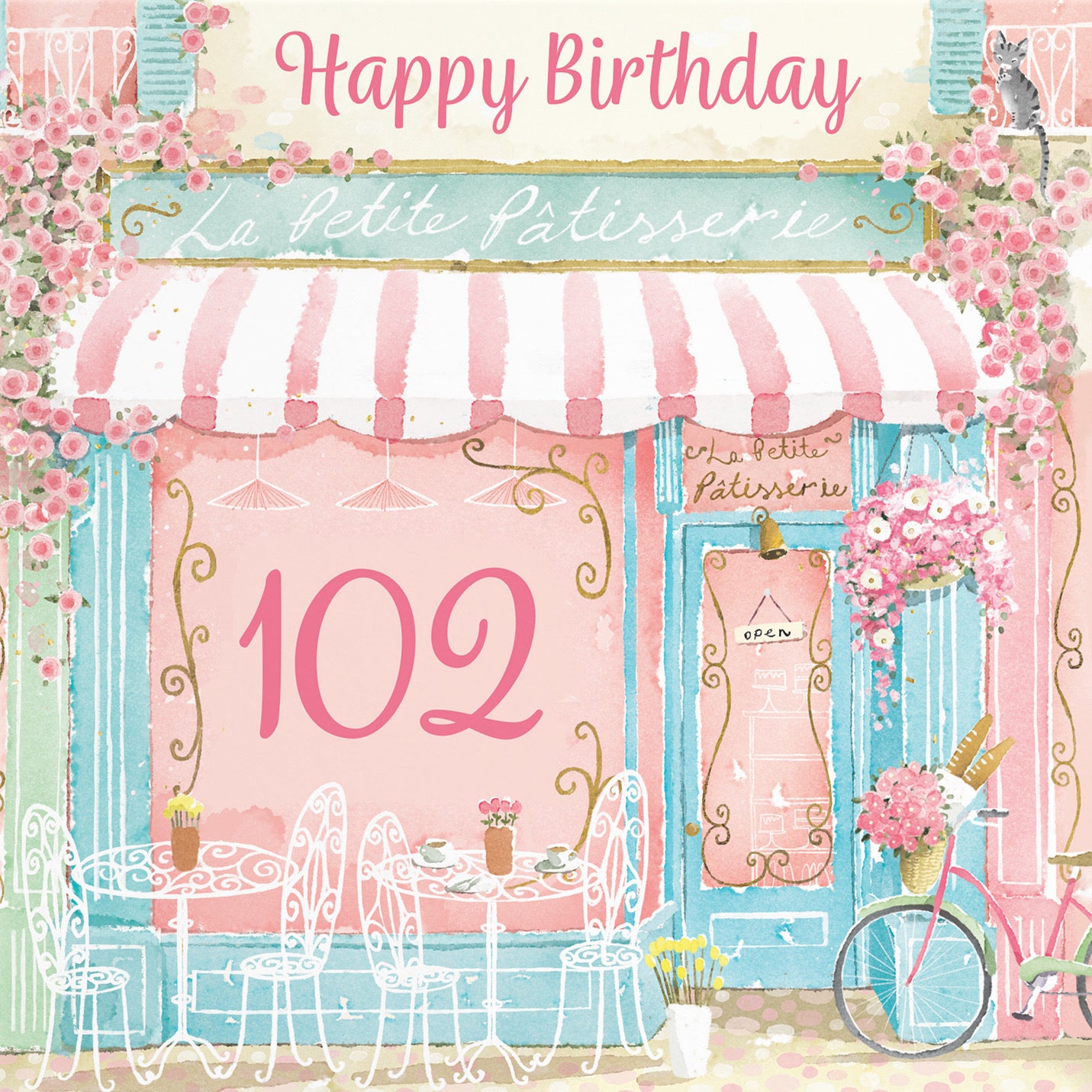 La Petite Patisserie 102nd Birthday Card Milo's Gallery - Default Title (B0DFMVRC2V)