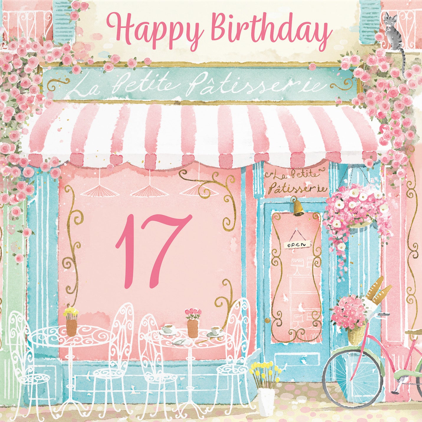 La Petite Patisserie 17th Birthday Card Milo's Gallery - Default Title (B0DFMVYQ19)