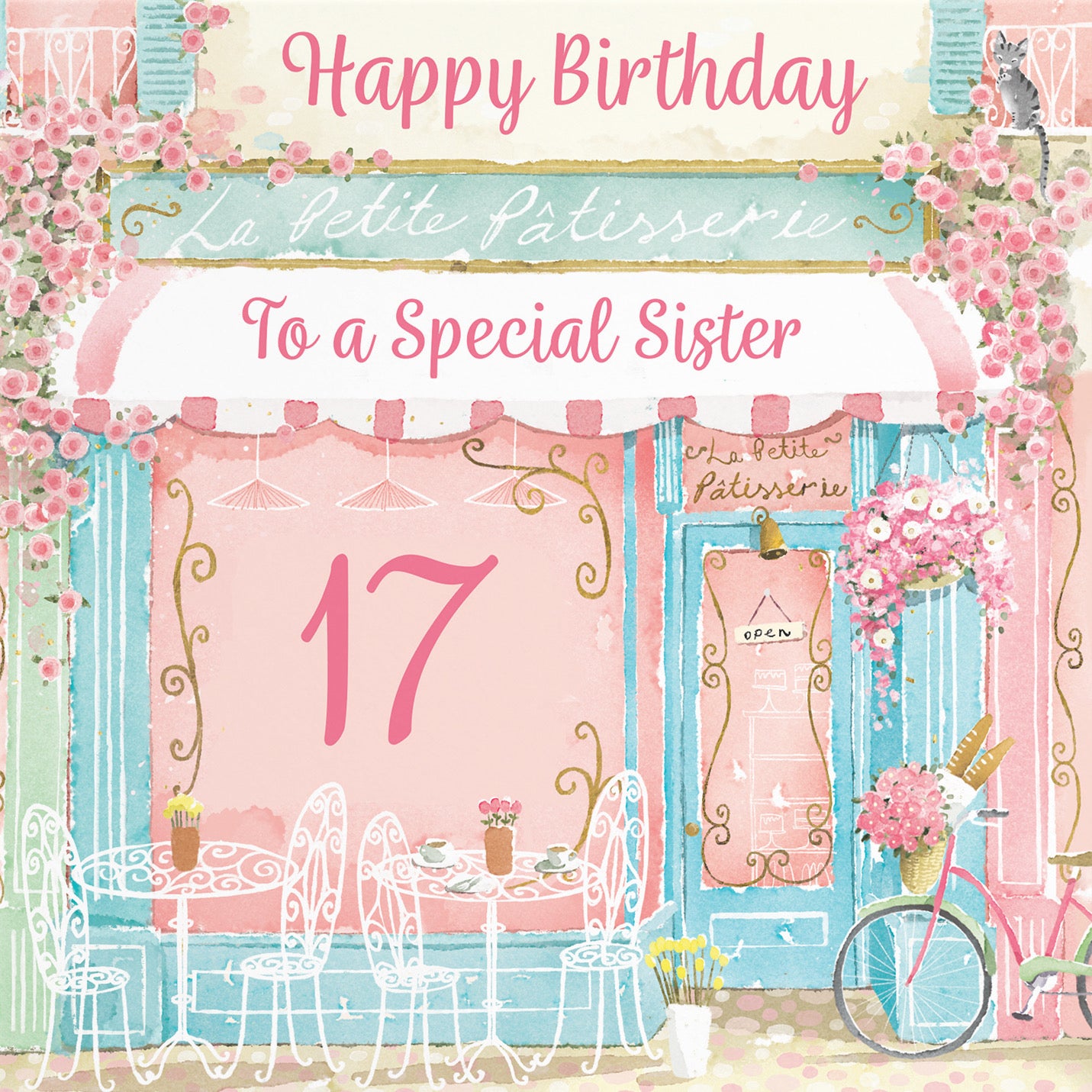 17th Sister La Petite Patisserie Birthday Card Milo's Gallery - Default Title (B0DFMW1W54)