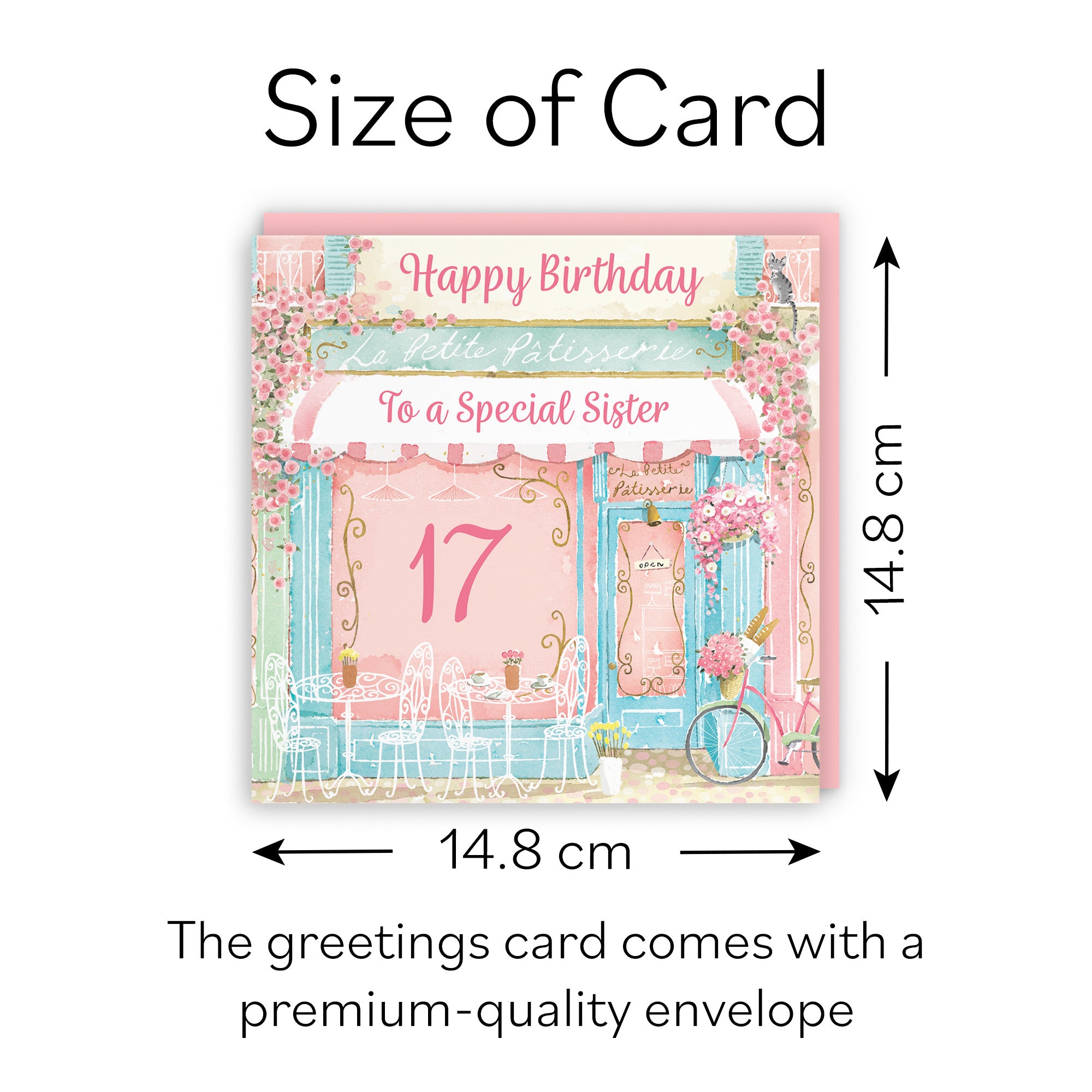 17th Sister La Petite Patisserie Birthday Card Milo's Gallery - Default Title (B0DFMW1W54)