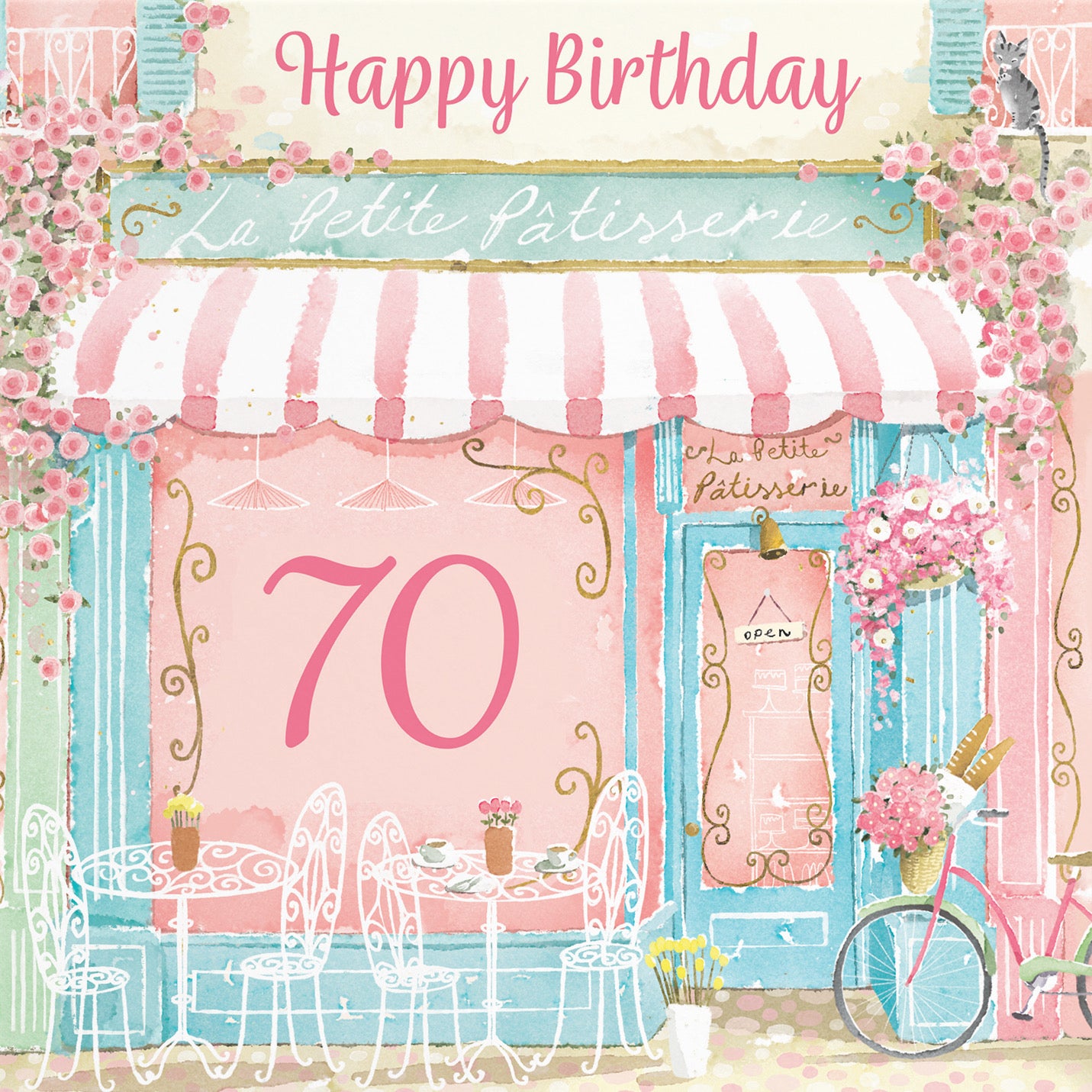 La Petite Patisserie 70th Birthday Card Milo's Gallery - Default Title (B0DFMW7VKY)